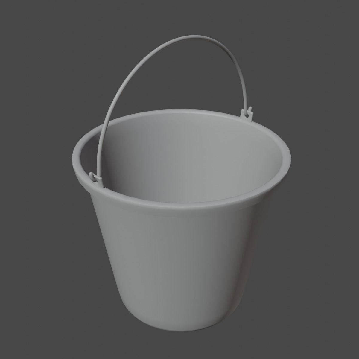 Industrial Plastic Bucket B 03 3D model_8
