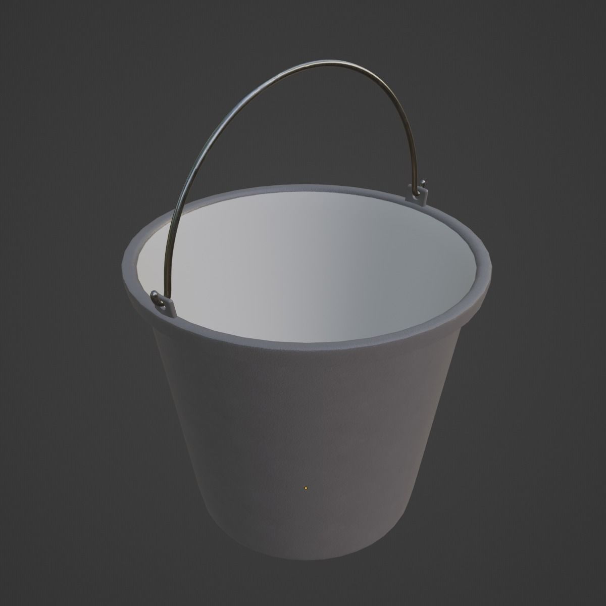 Industrial Plastic Bucket B 03 3D model_6