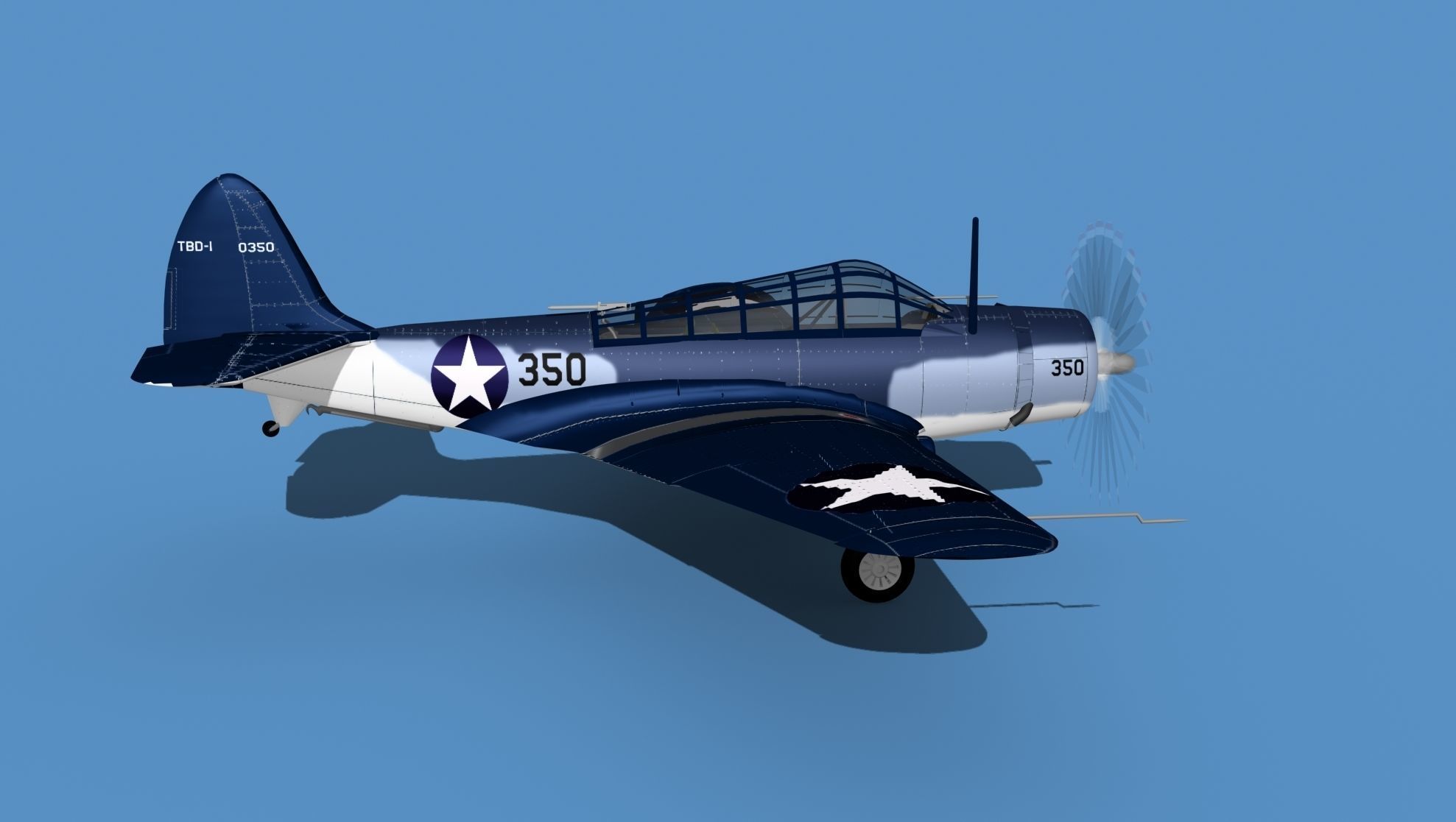 Douglas TBD-1 Devestator V16 3D model_4