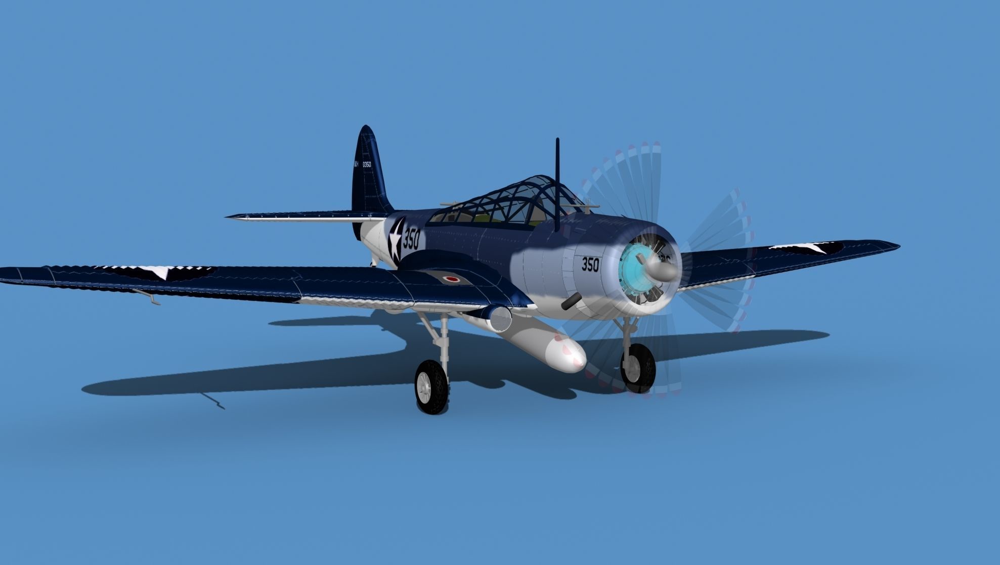 Douglas TBD-1 Devestator V16 3D model_2