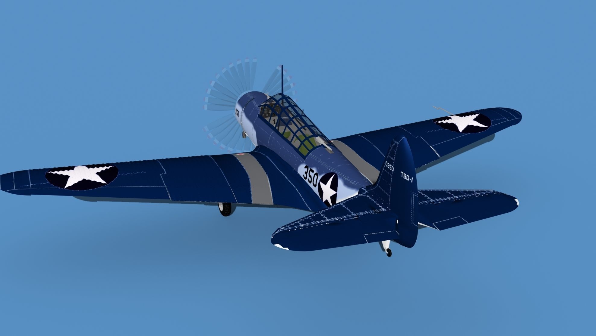 Douglas TBD-1 Devestator V16 3D model_7