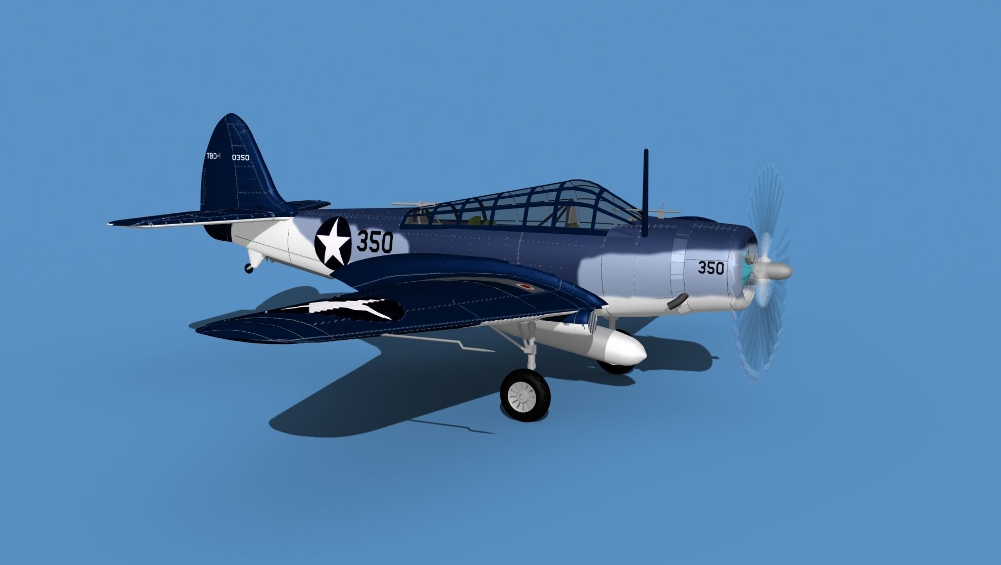 Douglas TBD-1 Devestator V16 3D model_3