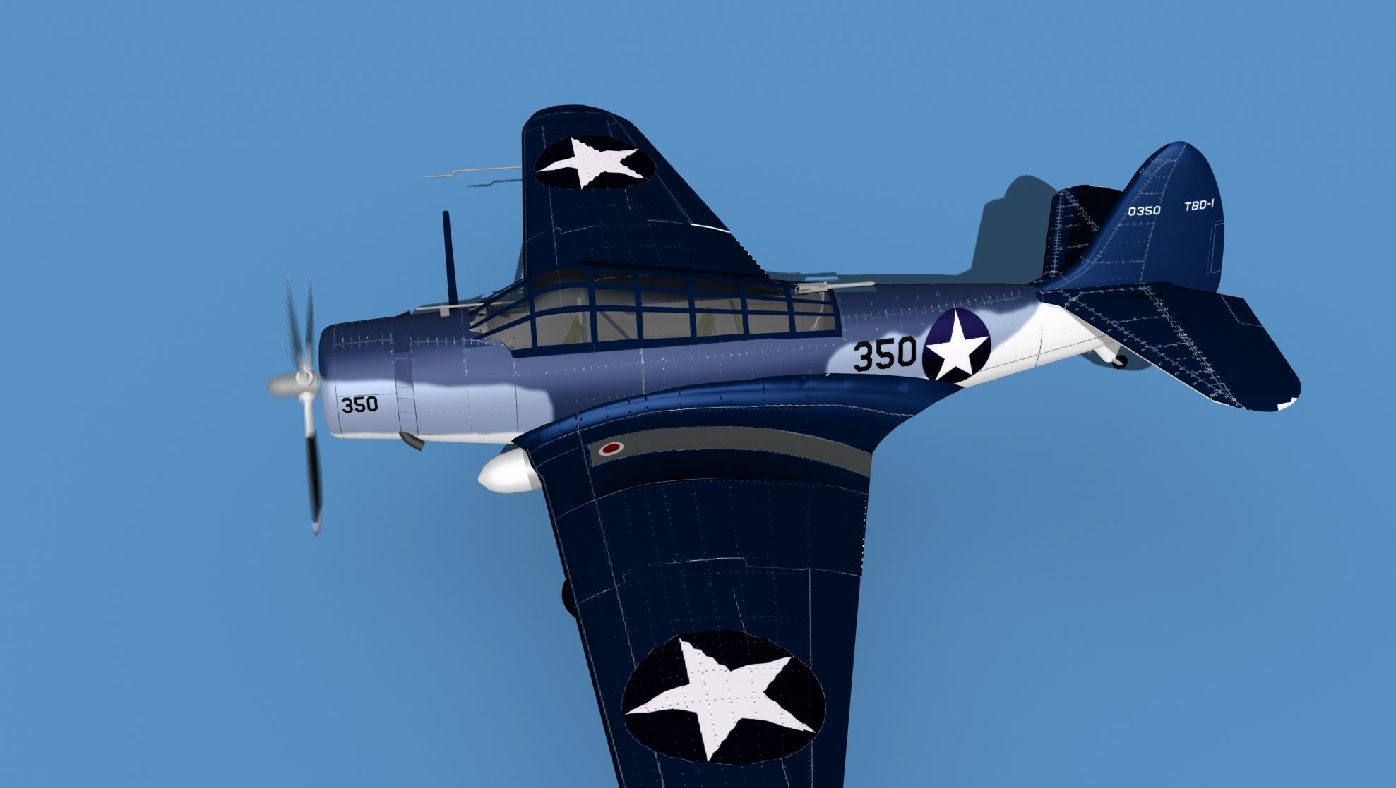 Douglas TBD-1 Devestator V16 3D model_9