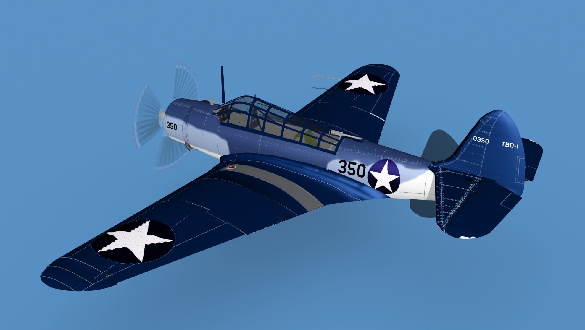 Douglas TBD-1 Devestator V16 3D model_8