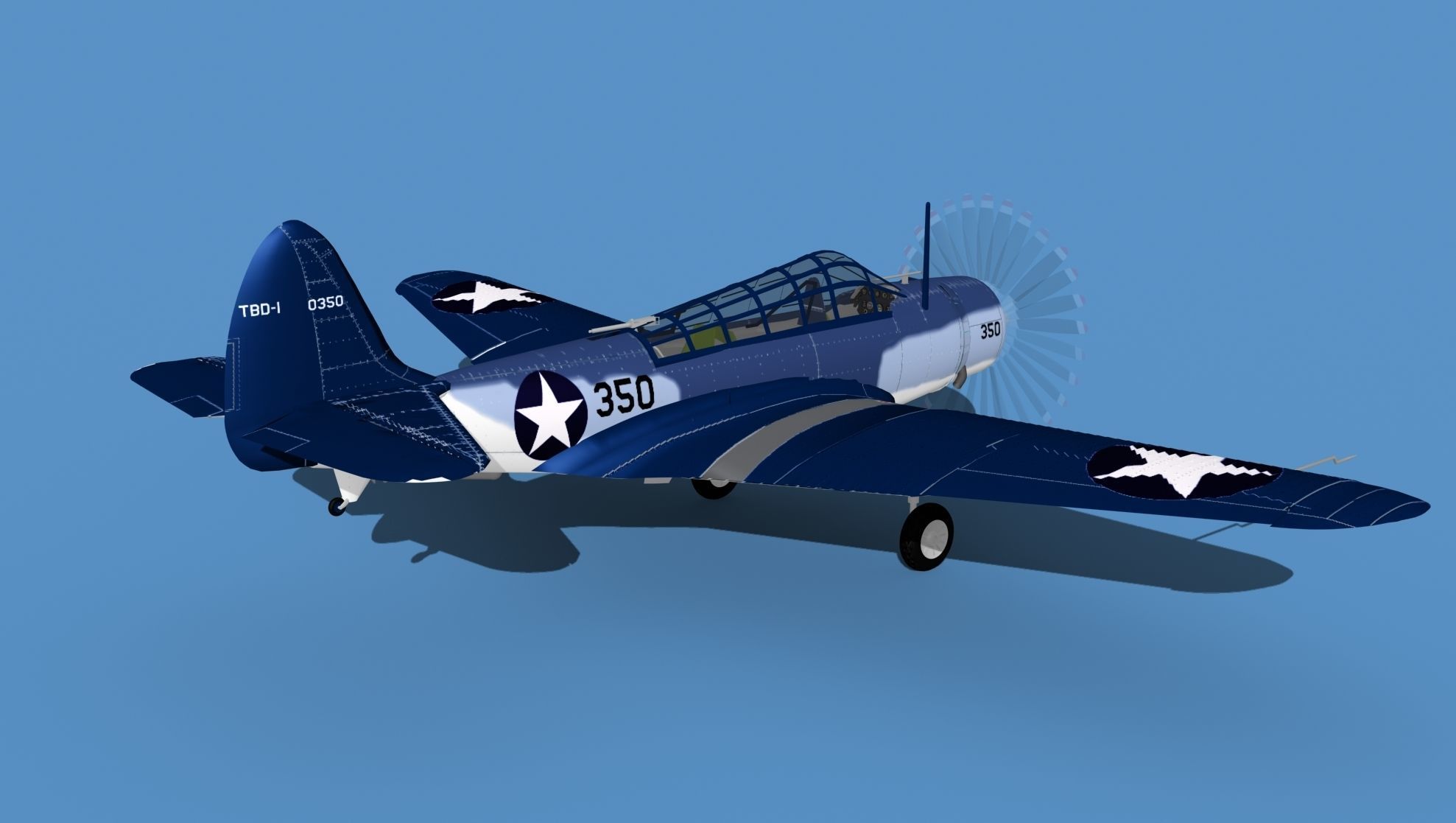Douglas TBD-1 Devestator V16 3D model_5