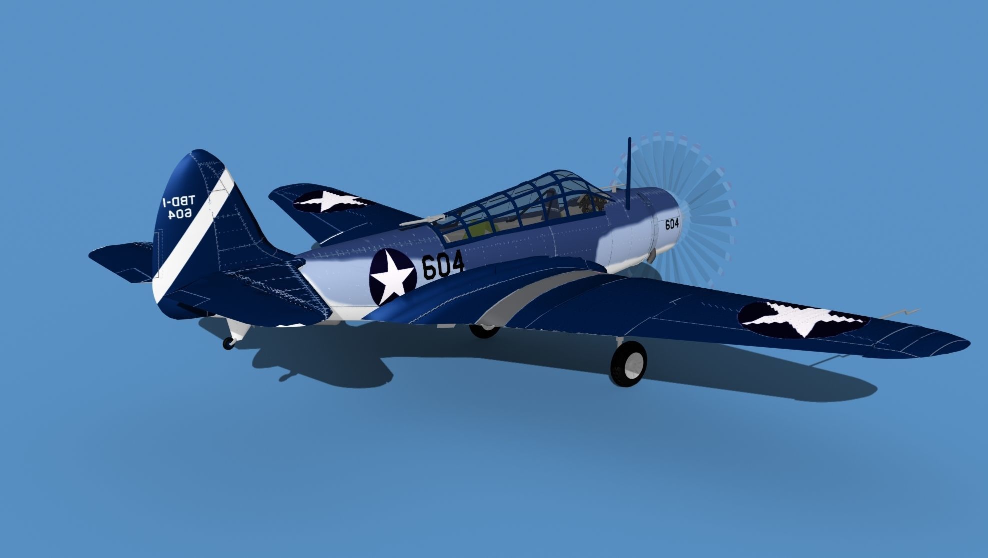 Douglas TBD-1 Devestator V17 3D model_5