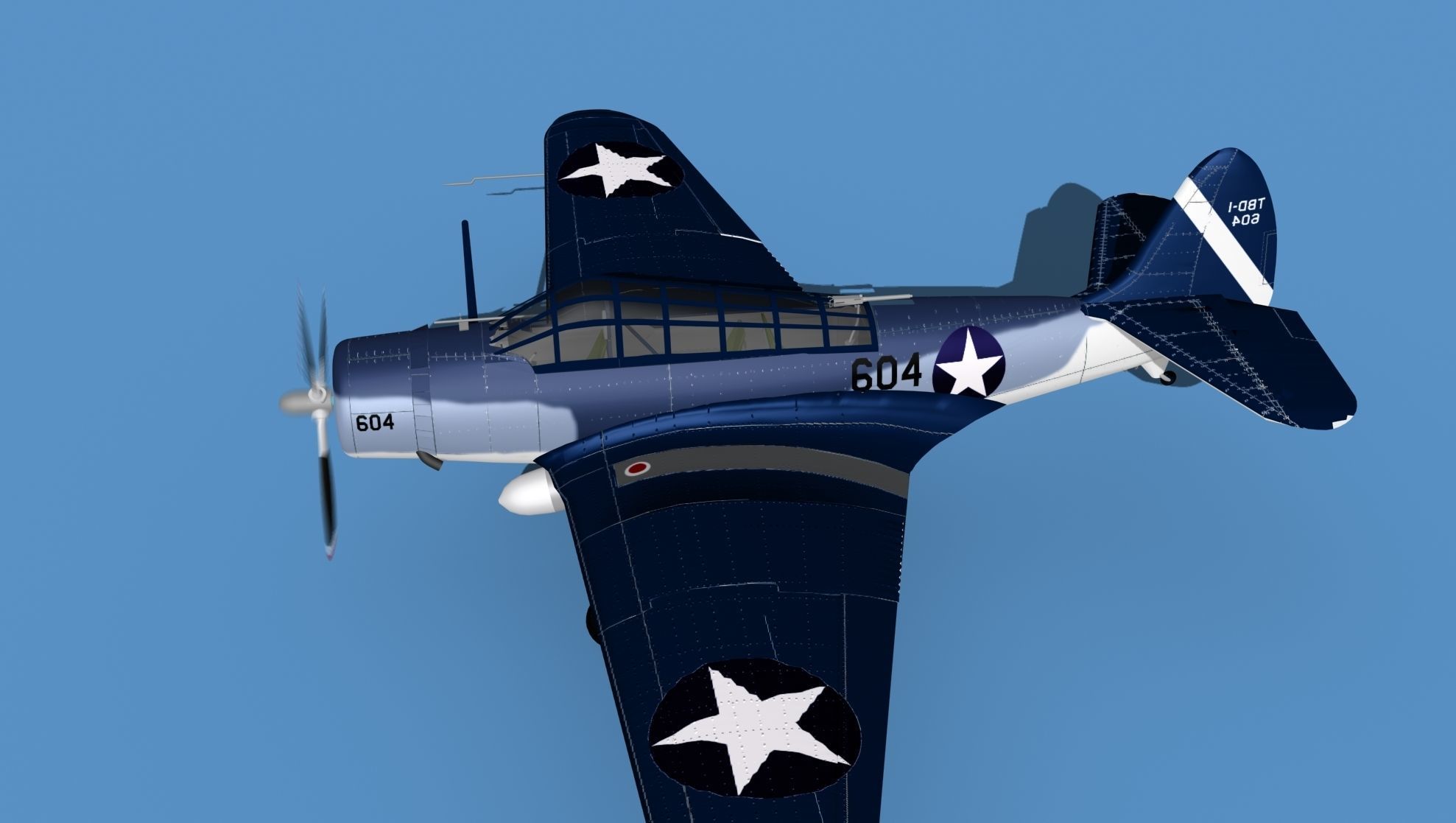 Douglas TBD-1 Devestator V17 3D model_9