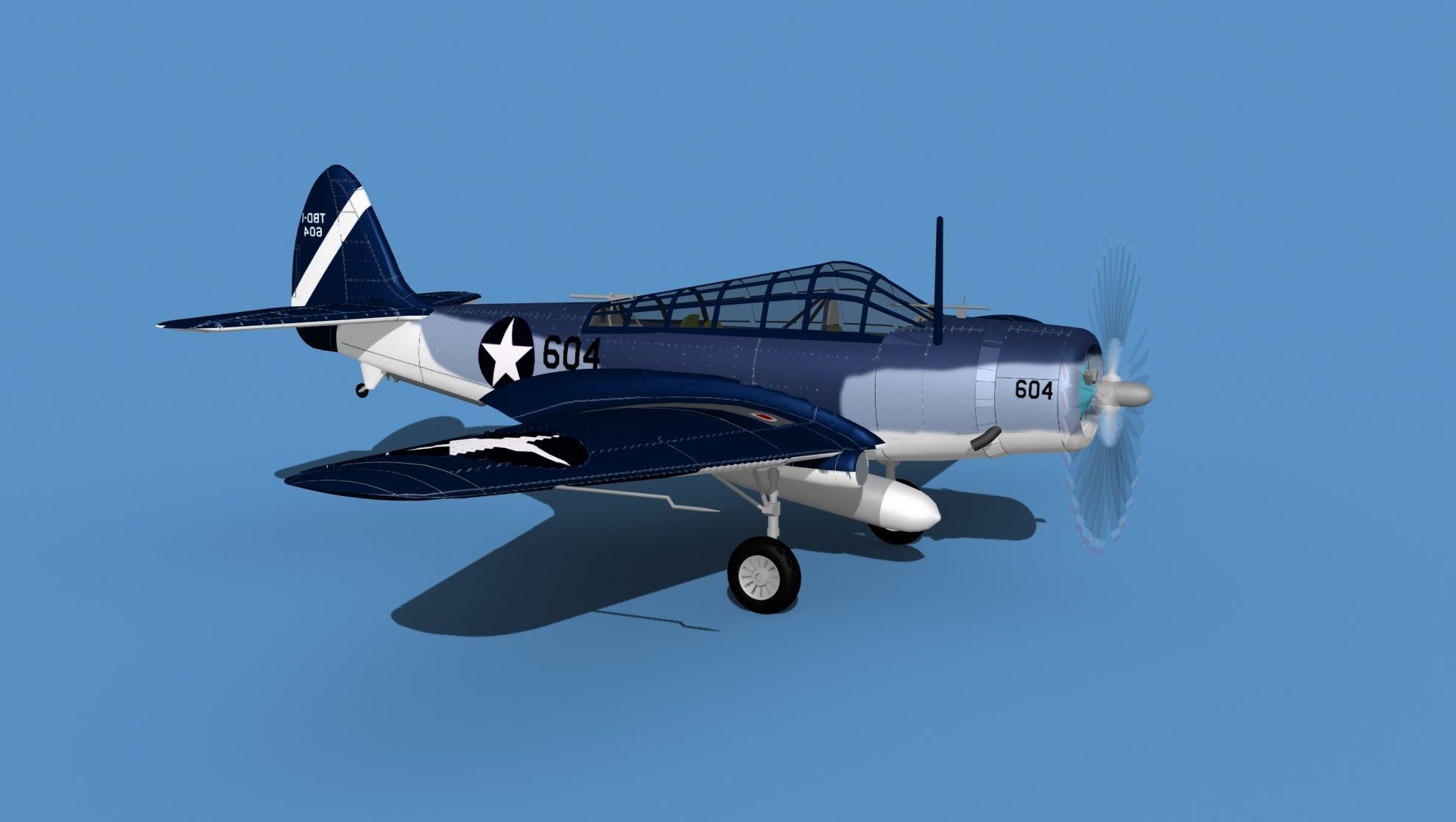 Douglas TBD-1 Devestator V17 3D model_3