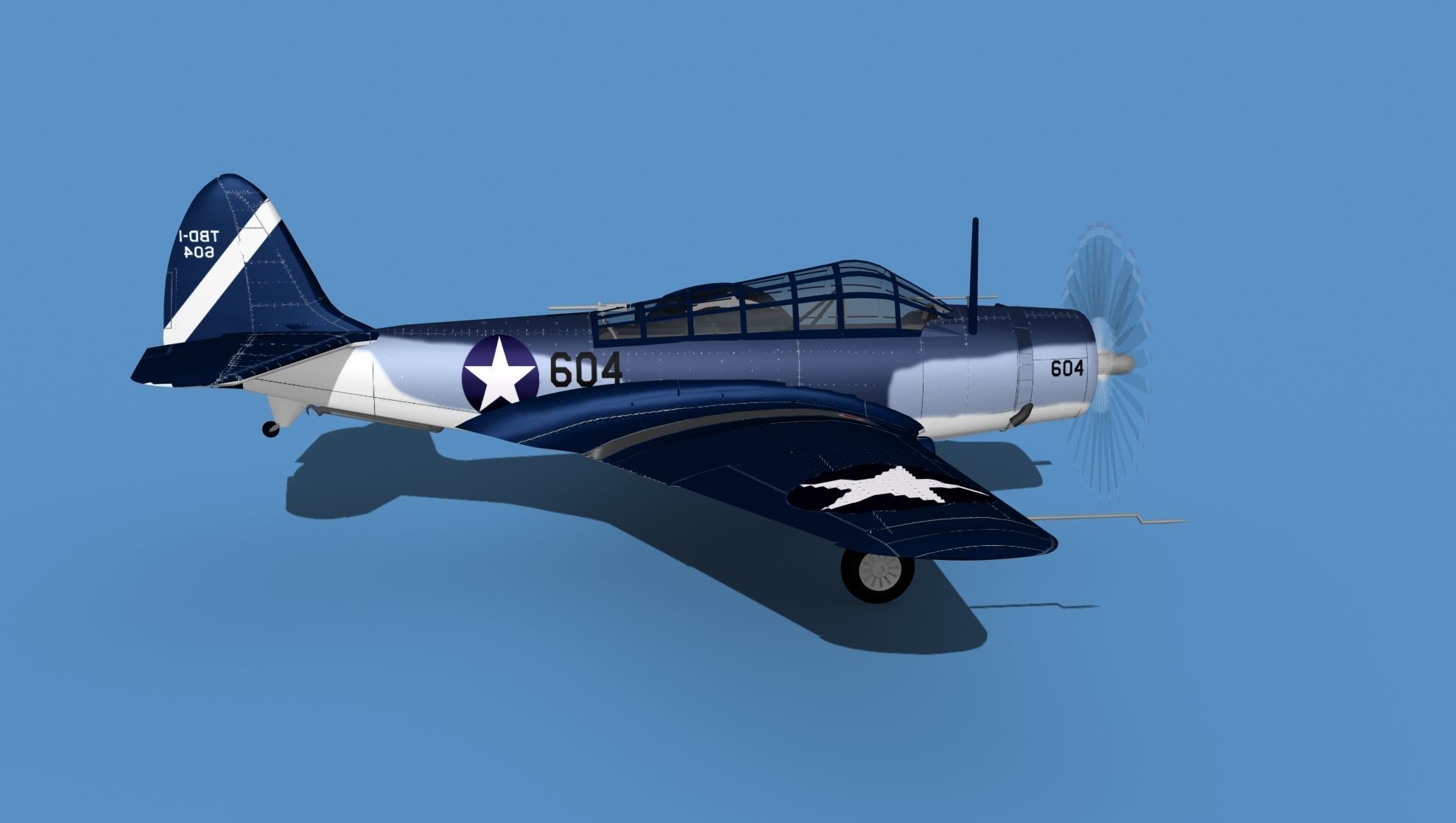 Douglas TBD-1 Devestator V17 3D model_4