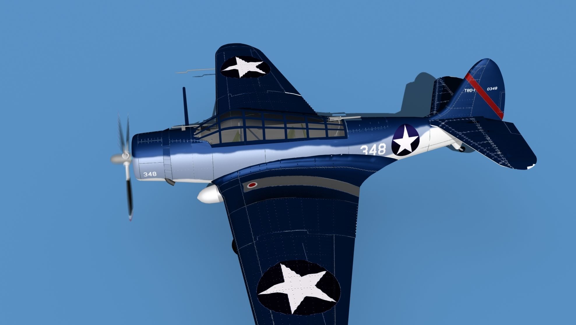 Douglas TBD-1 Devestator V18 3D model_9