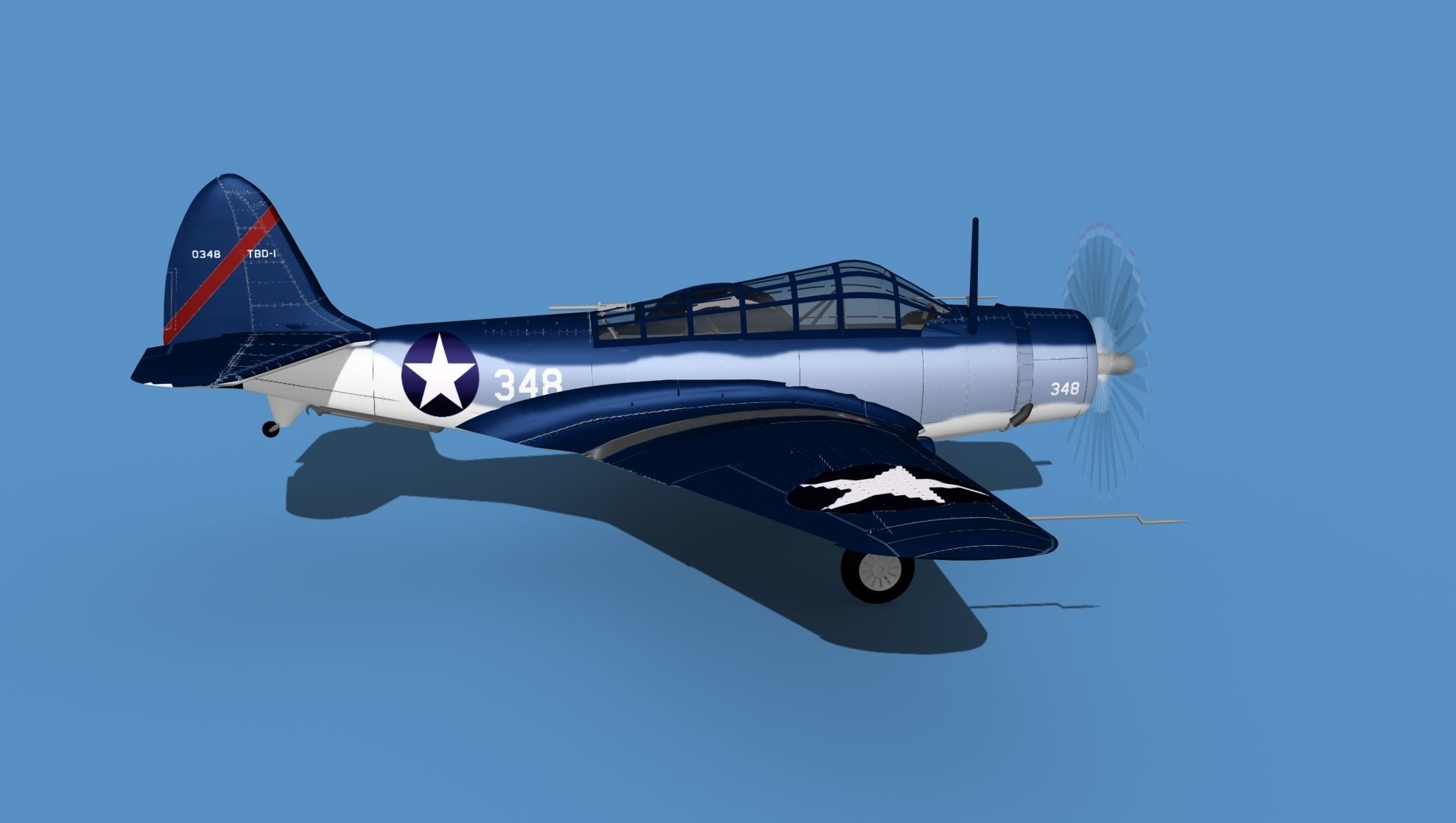 Douglas TBD-1 Devestator V18 3D model_4