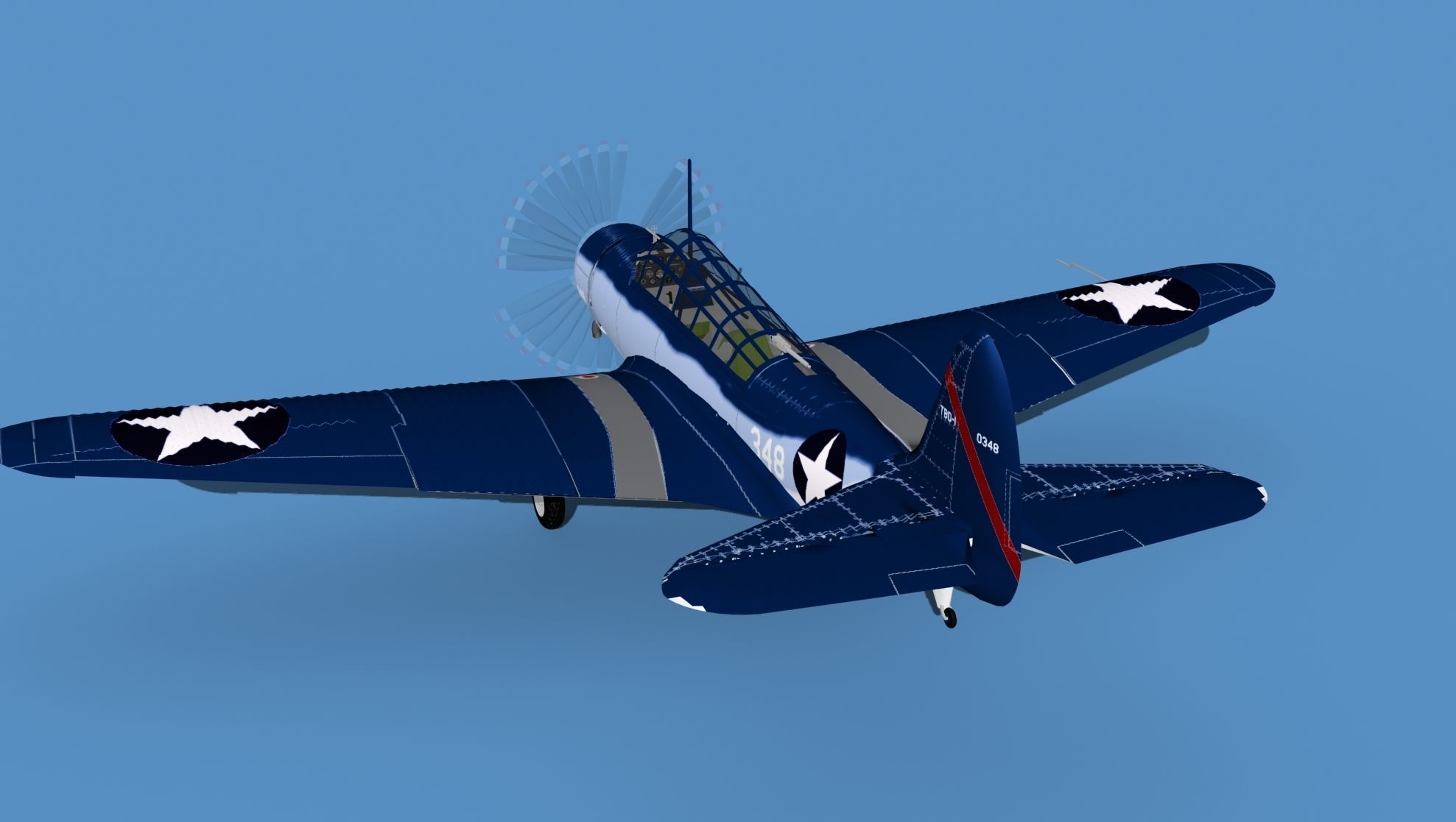 Douglas TBD-1 Devestator V18 3D model_7