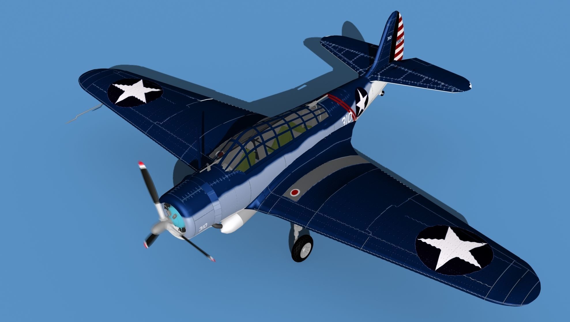 Douglas TBD-1 Devestator V19 3D model_10