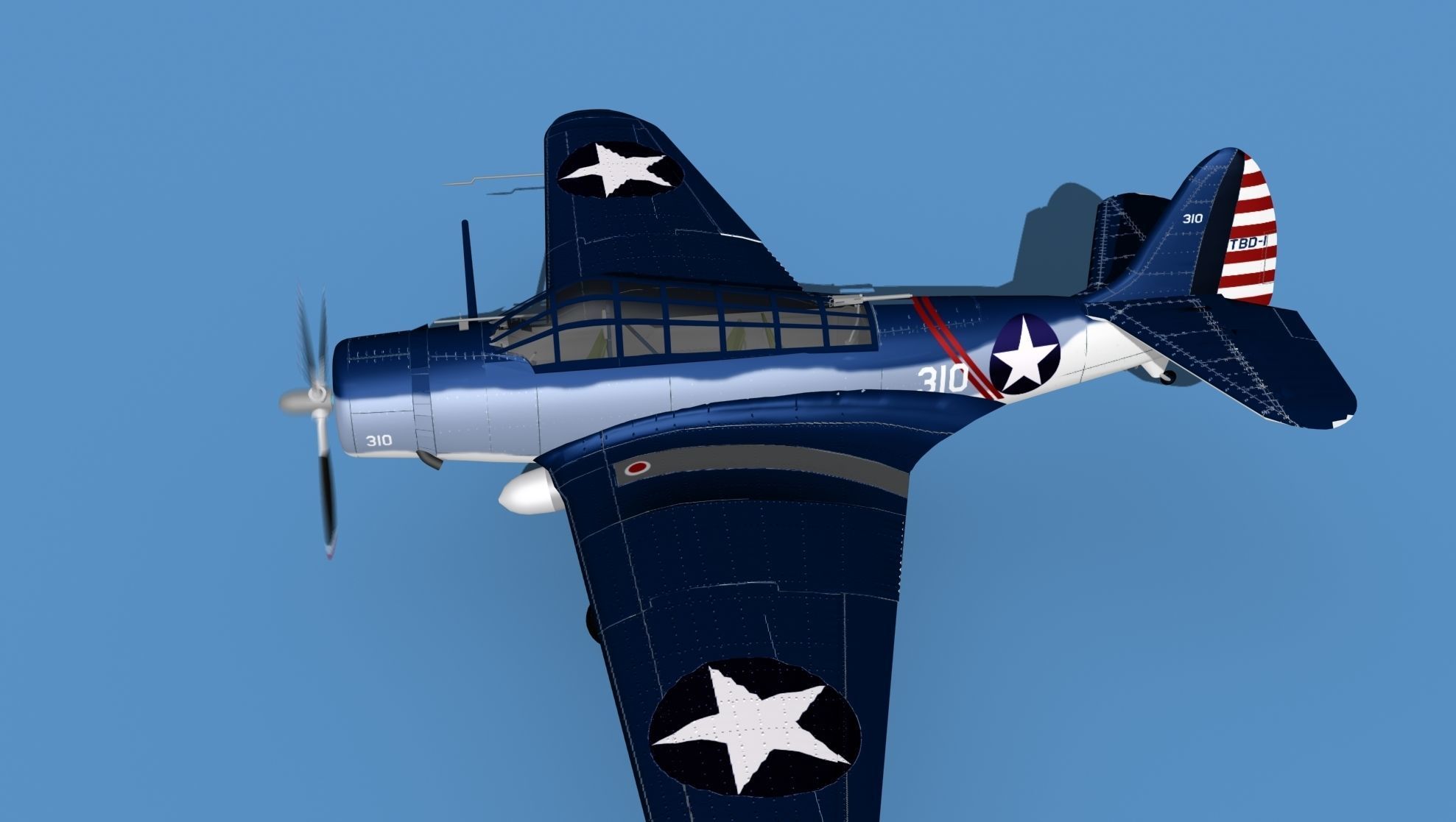 Douglas TBD-1 Devestator V19 3D model_9