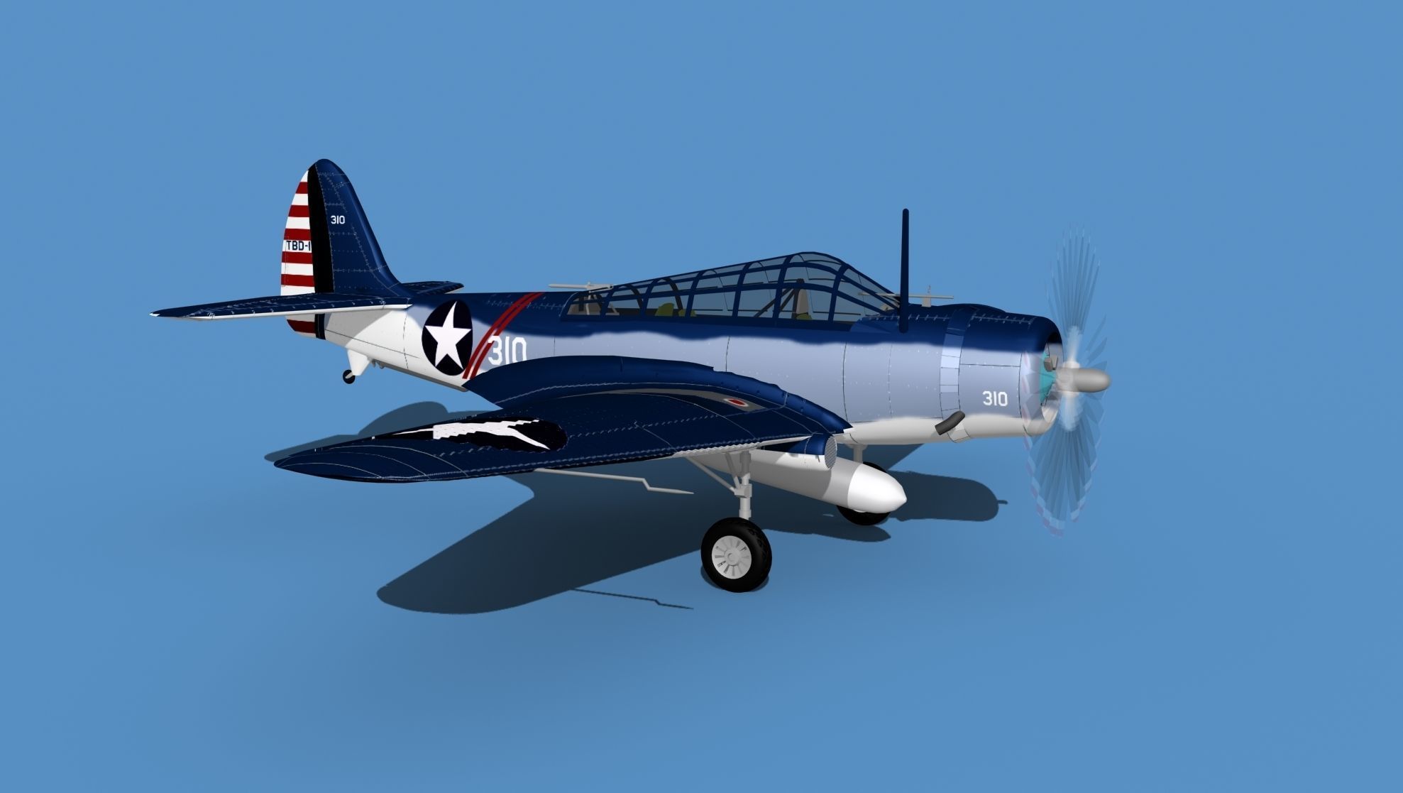 Douglas TBD-1 Devestator V19 3D model_3
