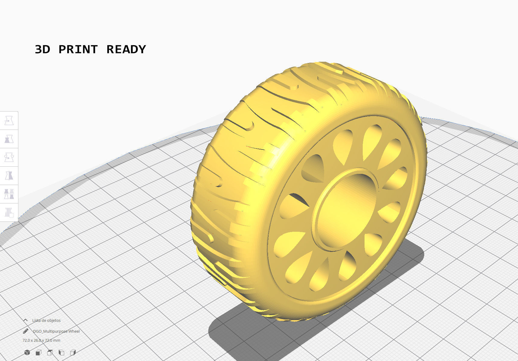 Multipurpose Wheel 3D print model_4