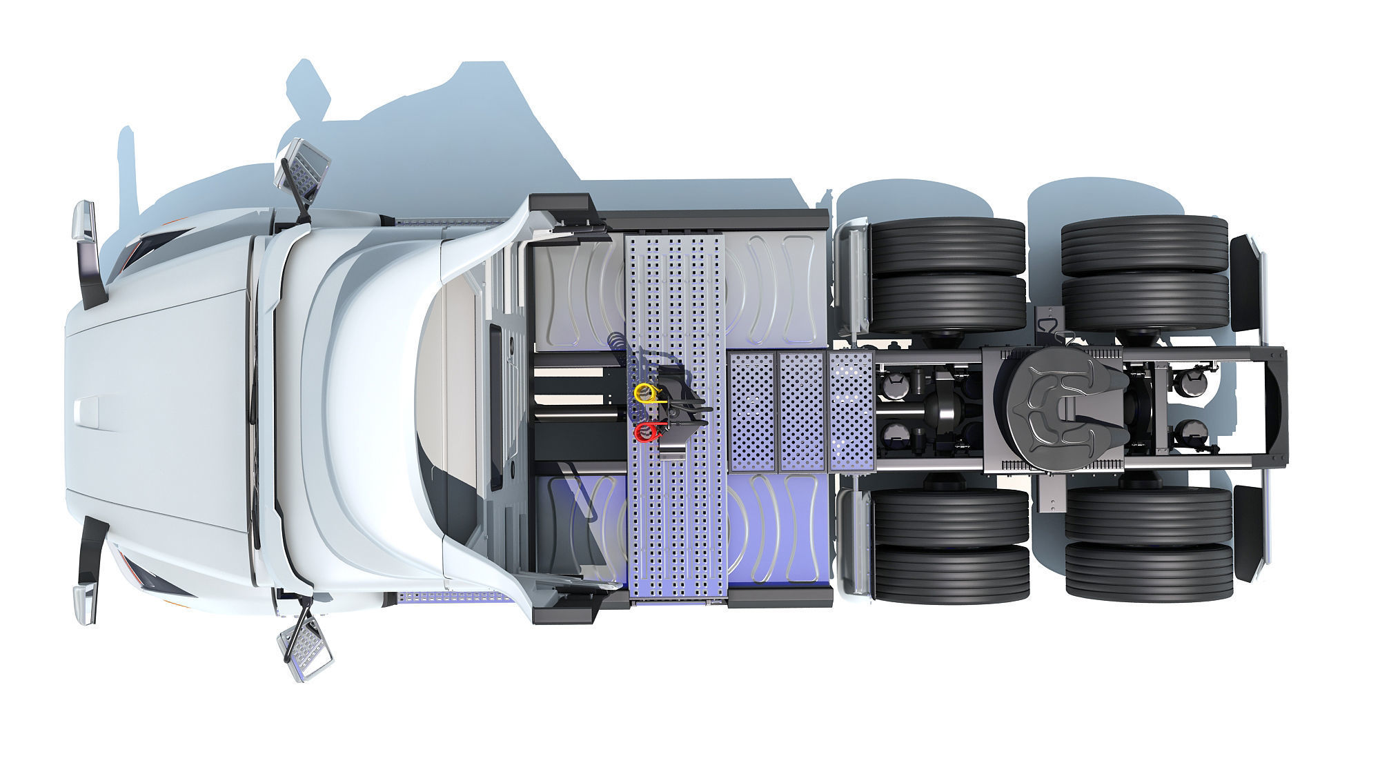 2025 Electric Semi Truck 3D model_10