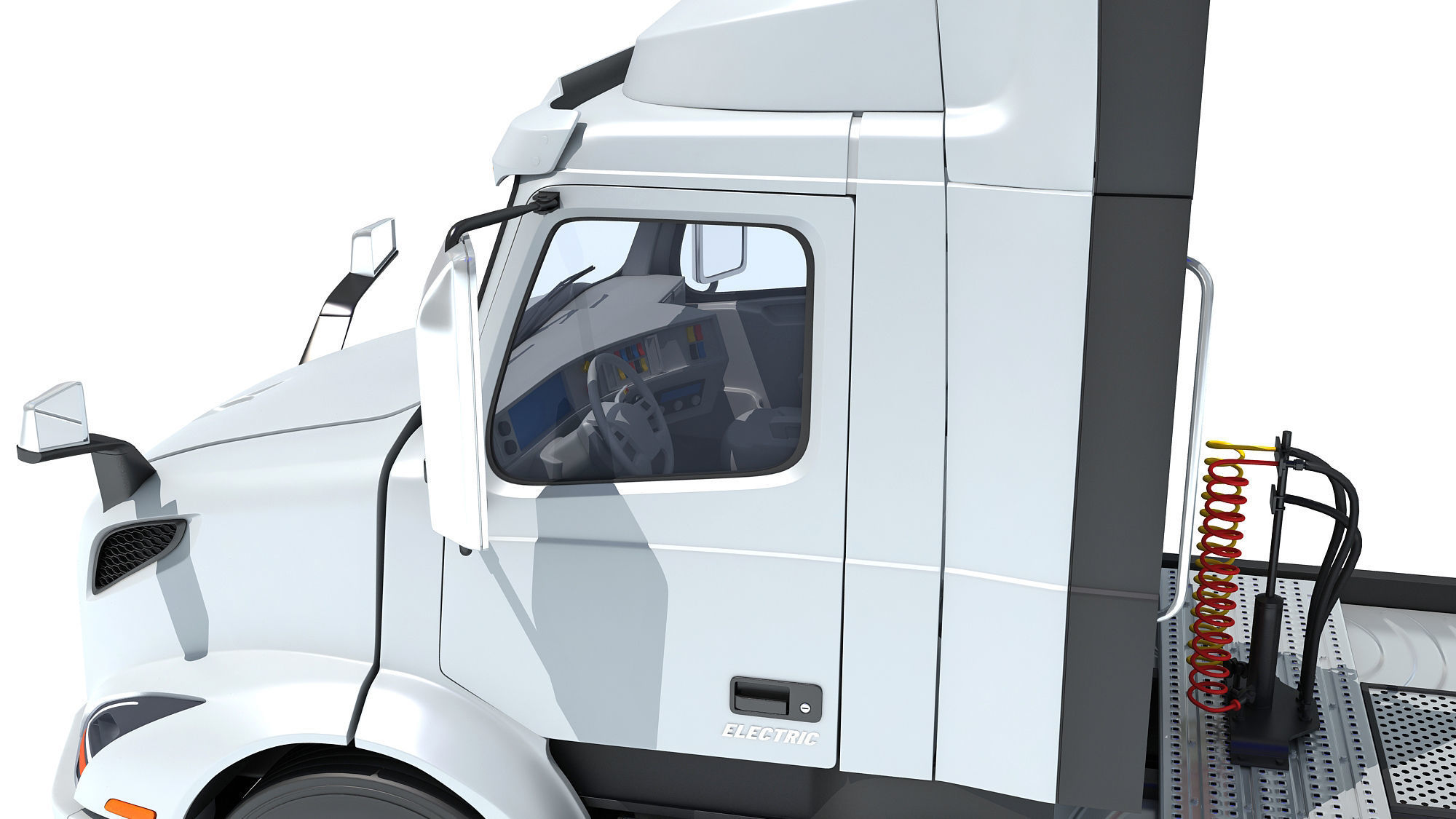 2025 Electric Semi Truck 3D model_13