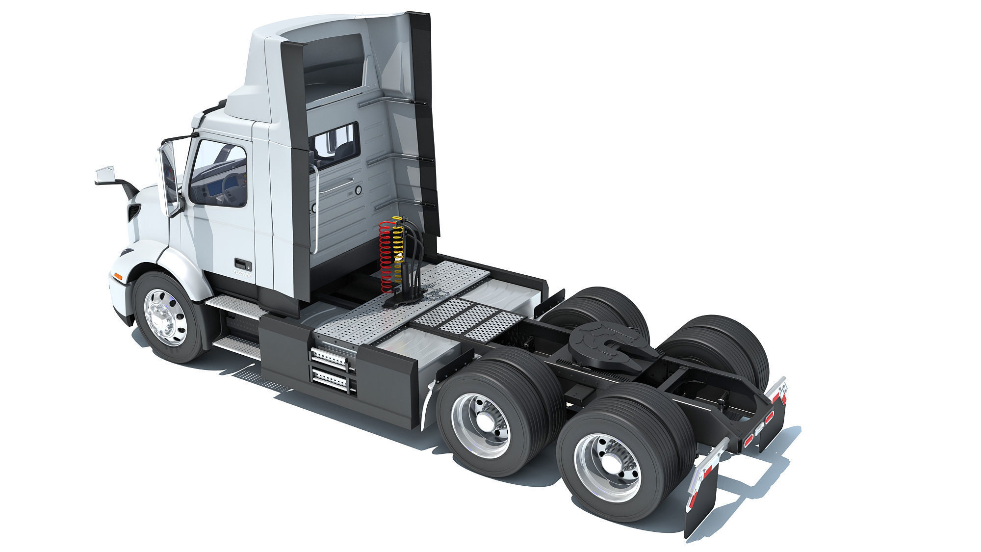 2025 Electric Semi Truck 3D model_3