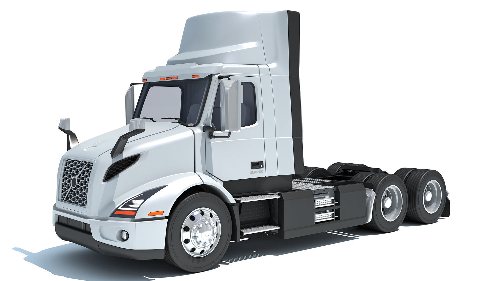2025 Electric Semi Truck 3D model_9
