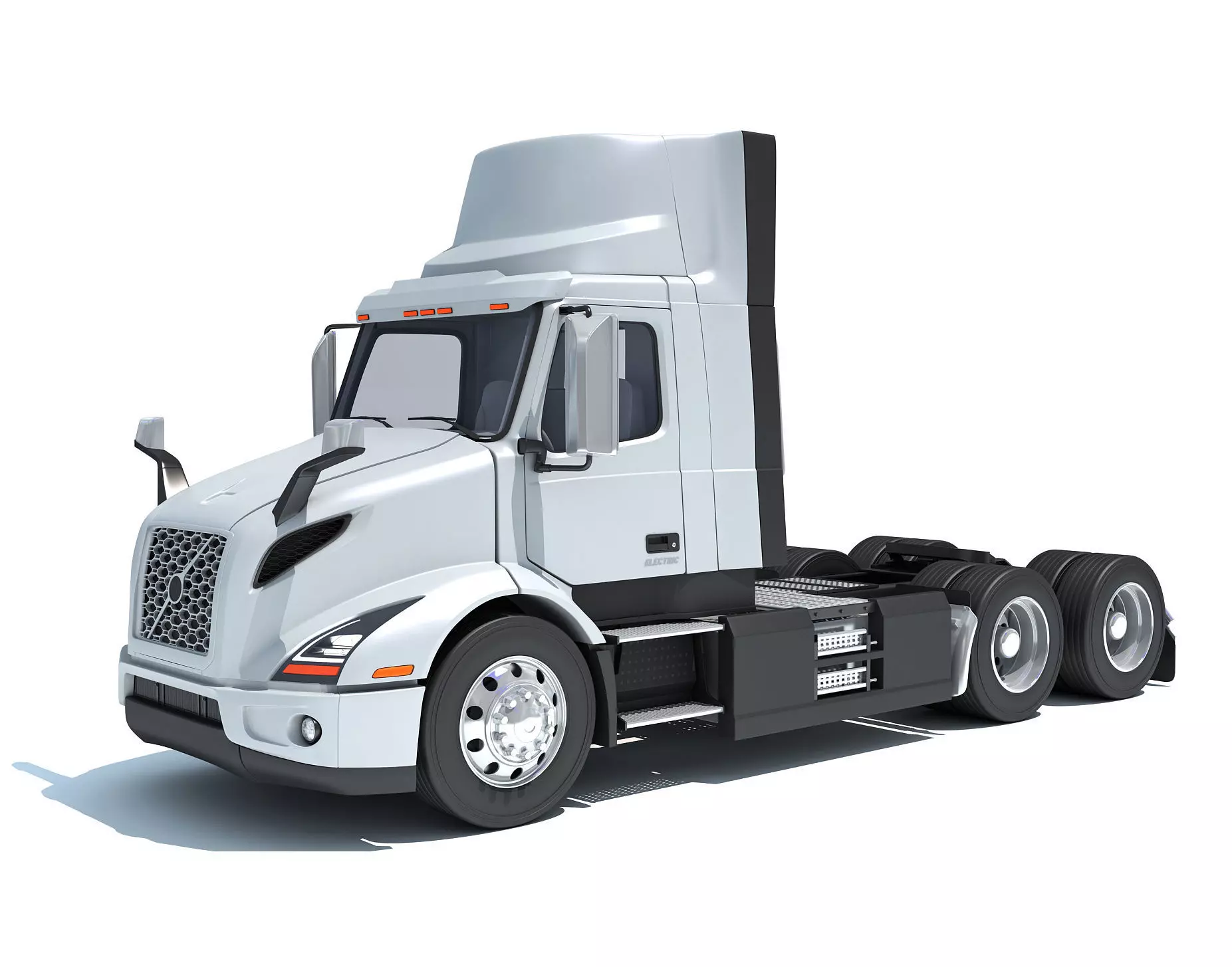 2025 Electric Semi Truck 3D model_0