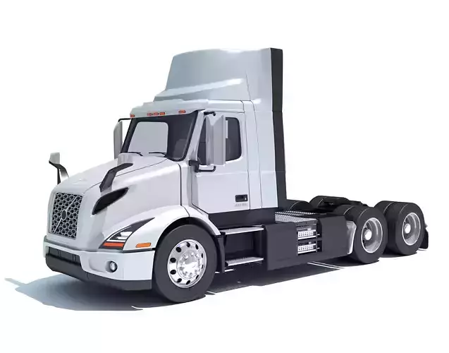 2025 Electric Semi Truck 3D model