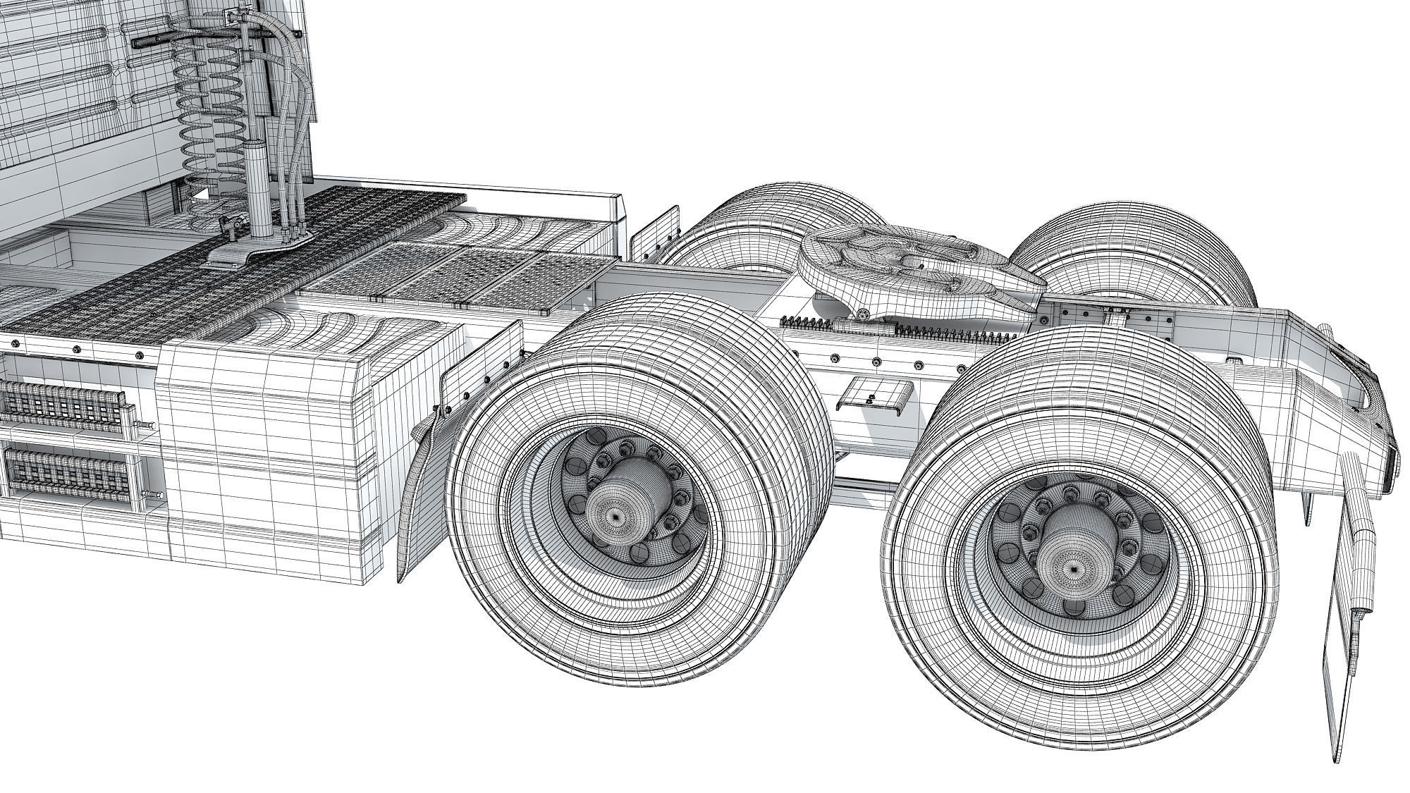 2025 Electric Semi Truck 3D model_19