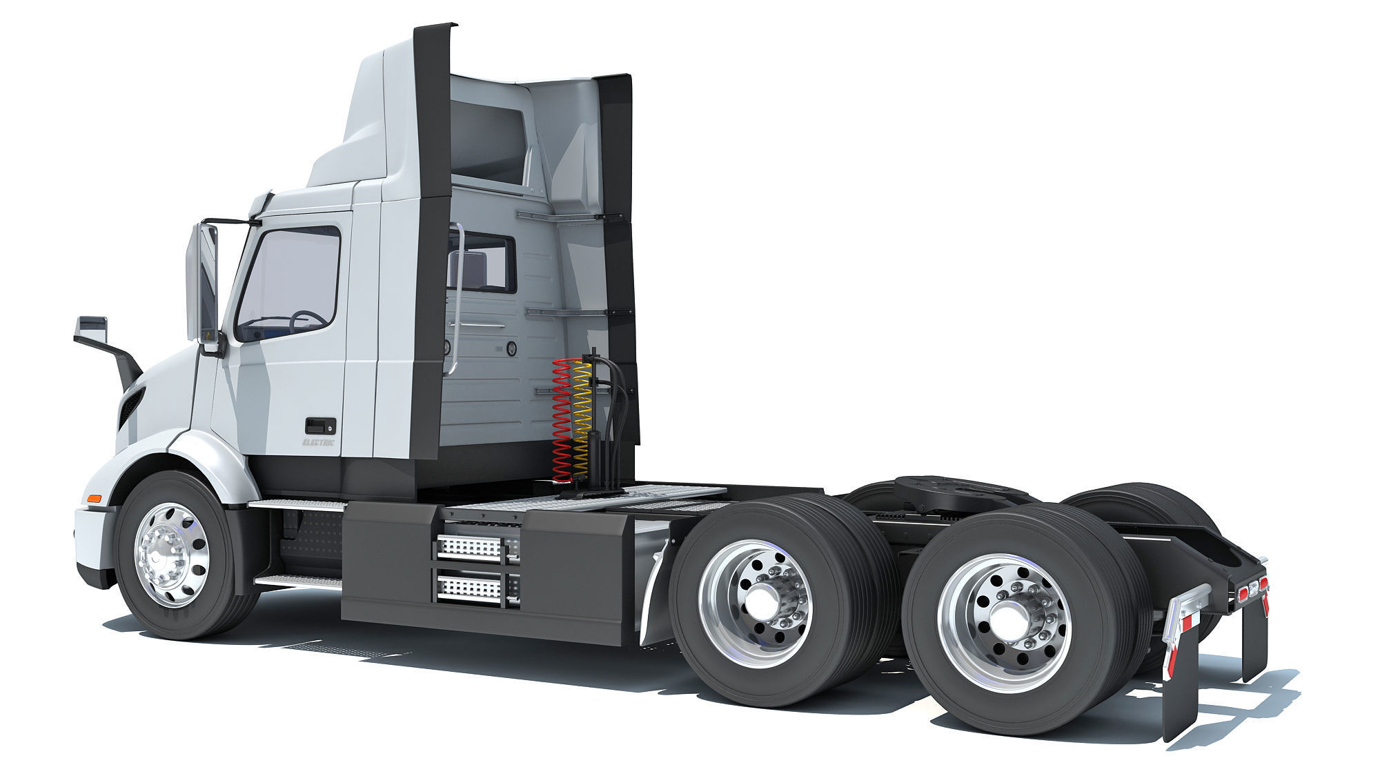 2025 Electric Semi Truck 3D model_2