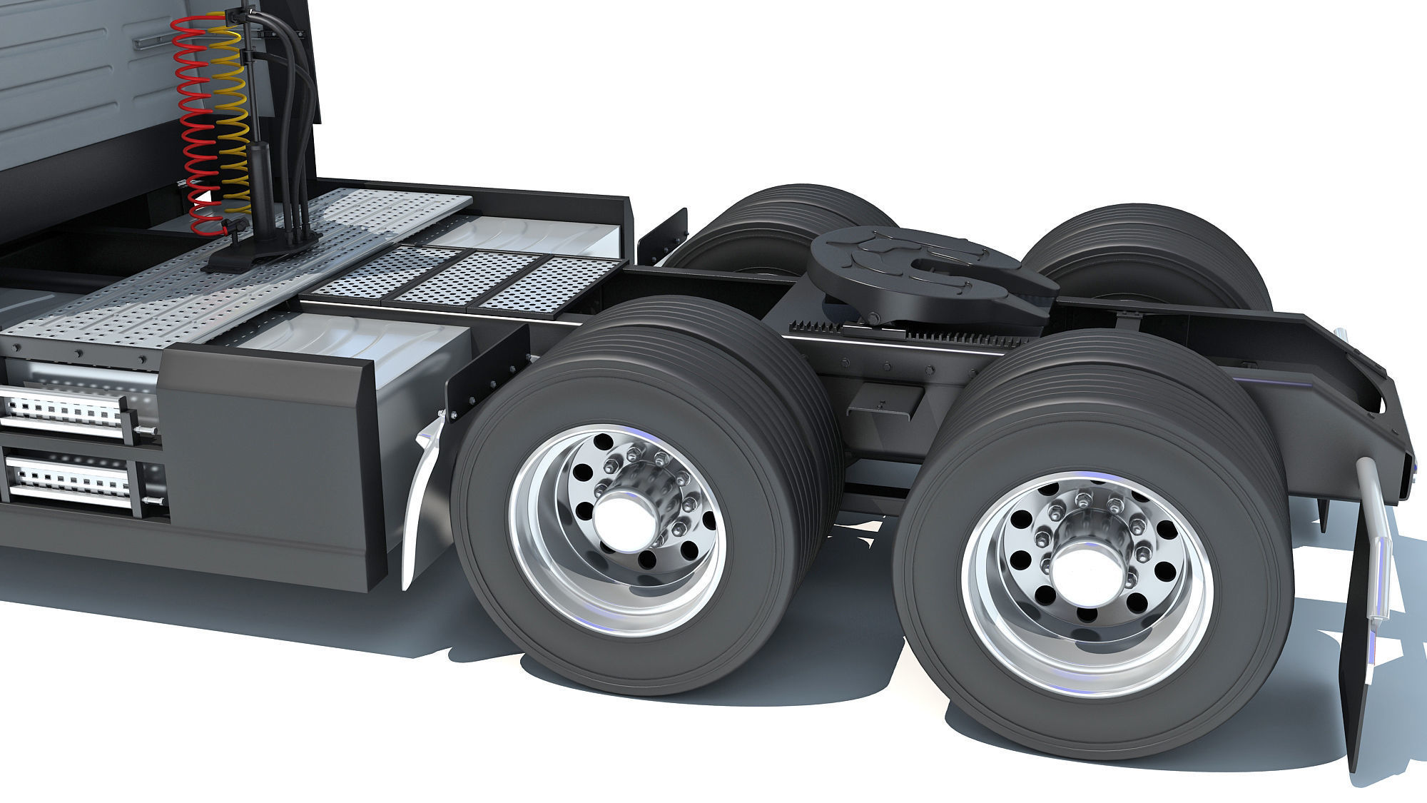 2025 Electric Semi Truck 3D model_14