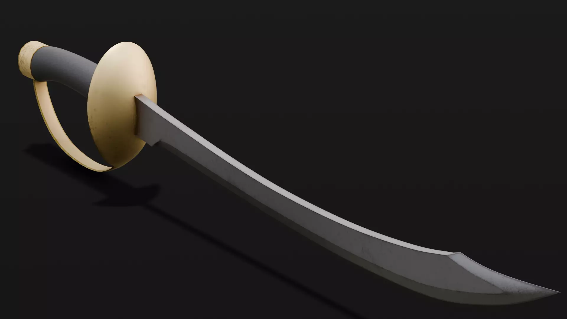 Sword 3D Model Low-poly 3D model_0