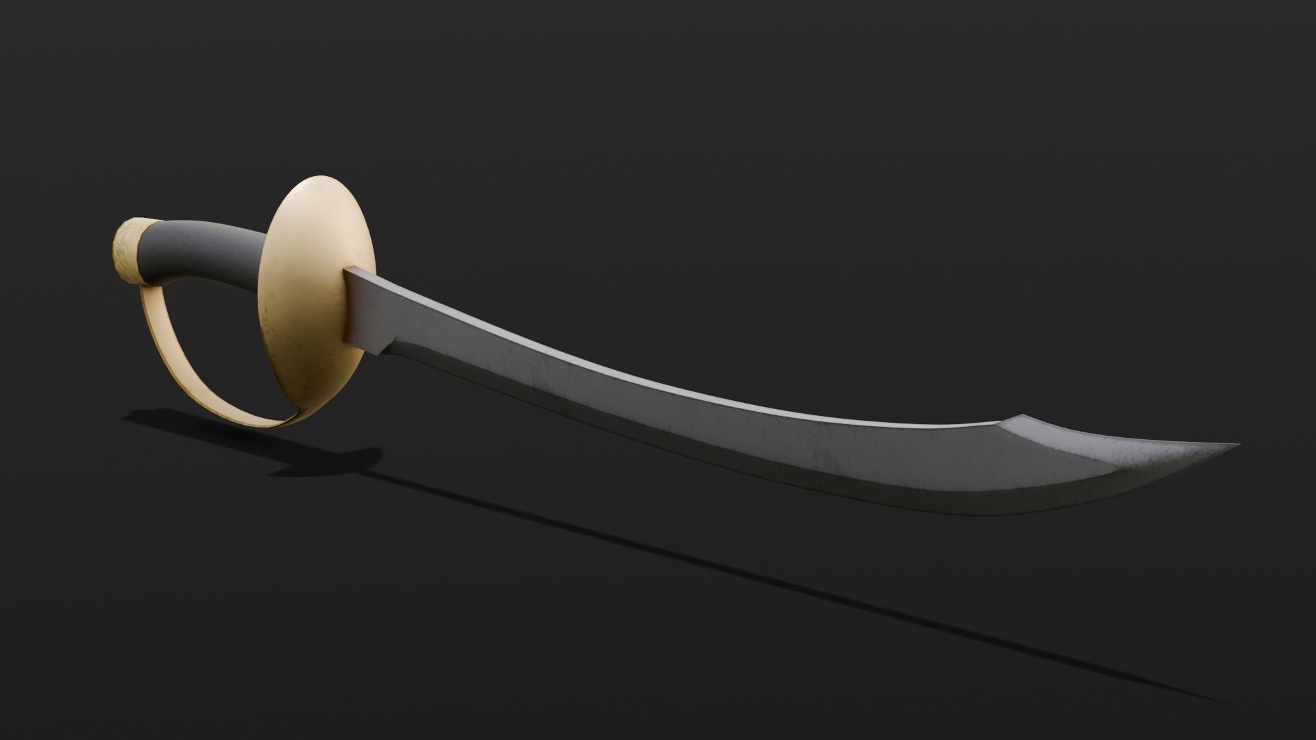 Sword 3D Model Low-poly 3D model_2