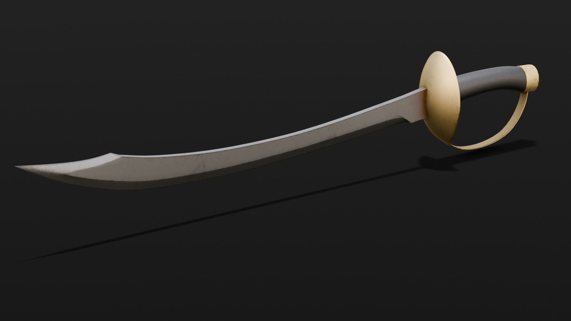 Sword 3D Model Low-poly 3D model_5