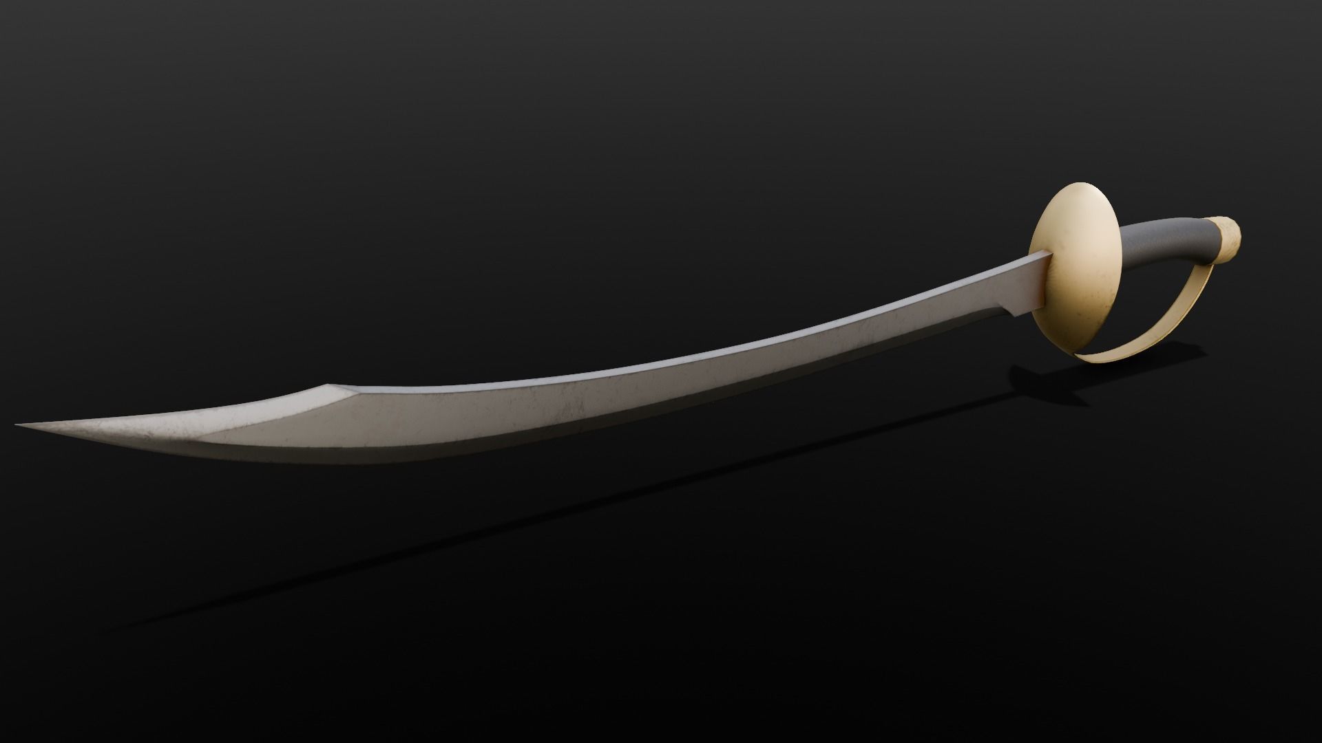 Sword 3D Model Low-poly 3D model_1