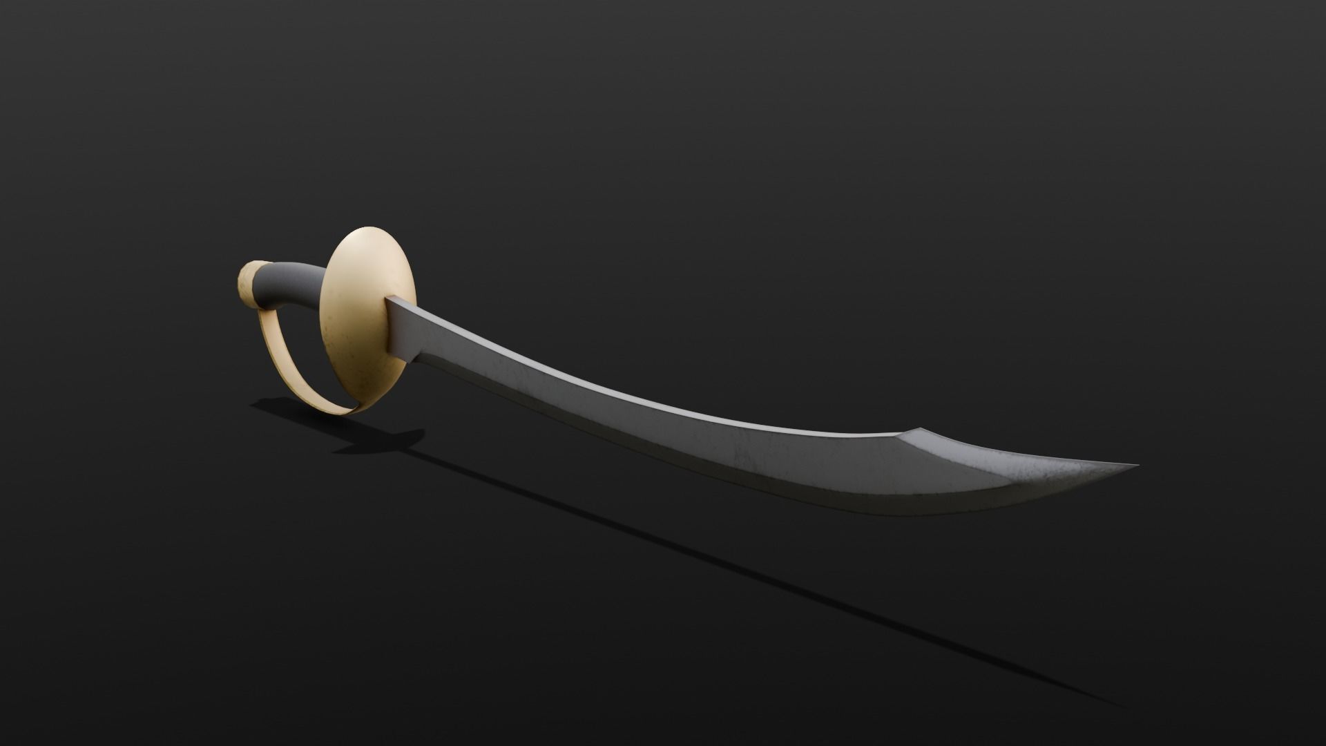 Sword 3D Model Low-poly 3D model_17