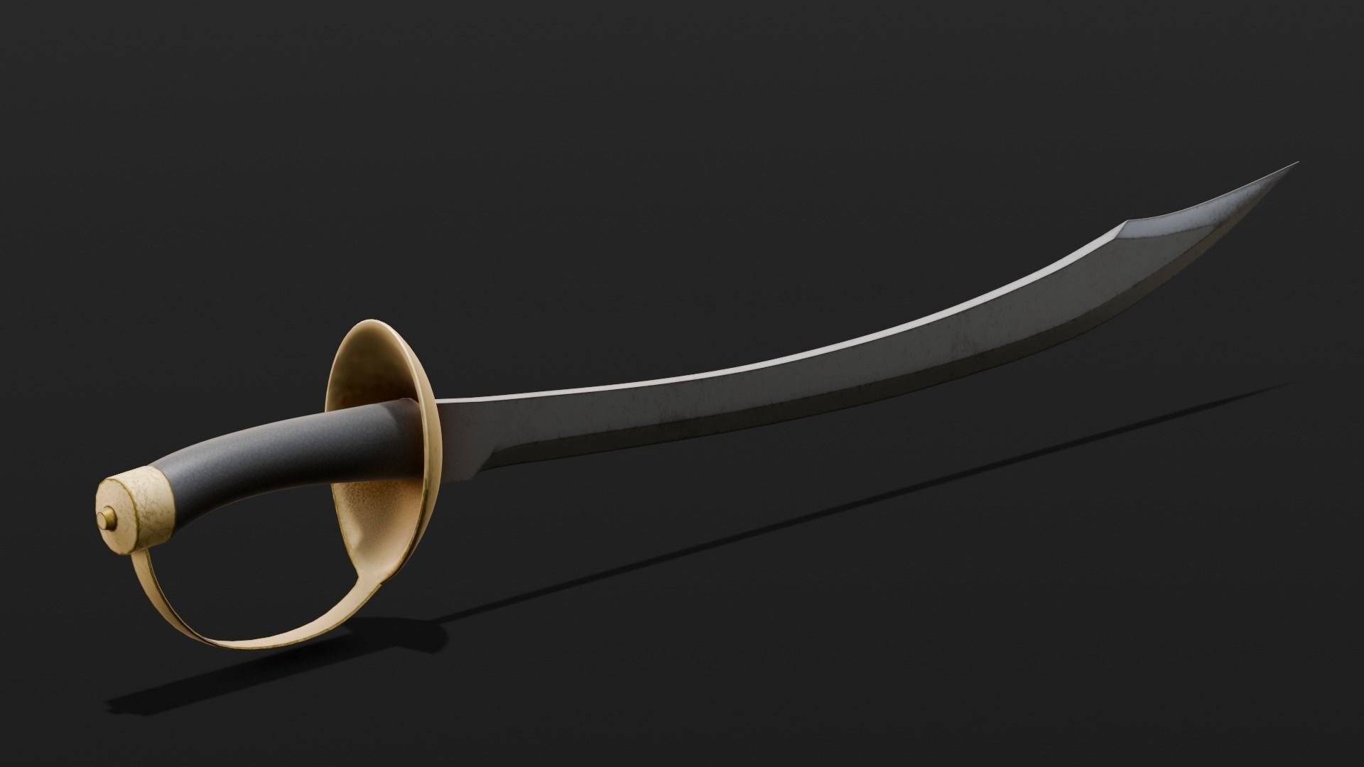 Sword 3D Model Low-poly 3D model_3