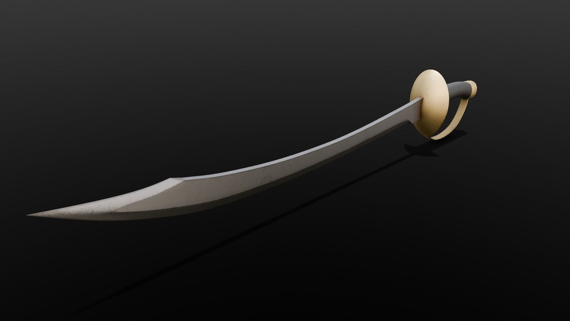 Sword 3D Model Low-poly 3D model_10