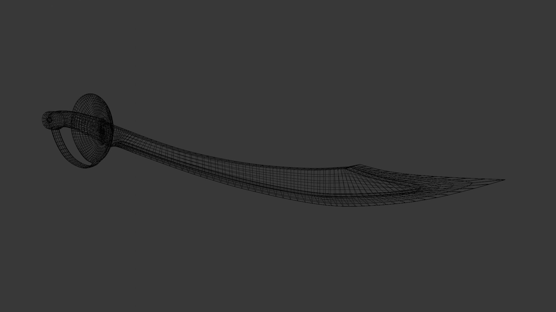 Sword 3D Model Low-poly 3D model_9