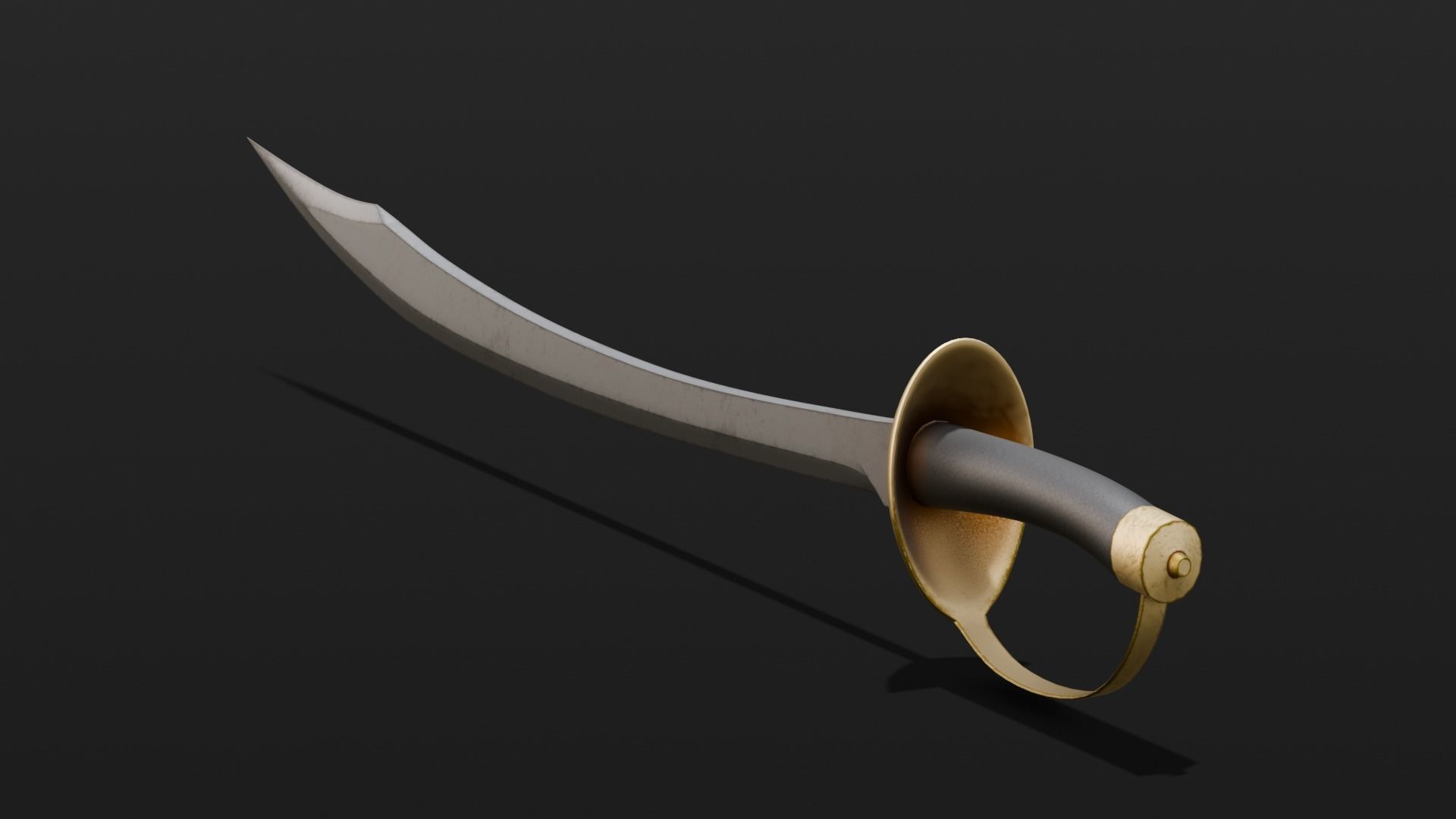 Sword 3D Model Low-poly 3D model_4