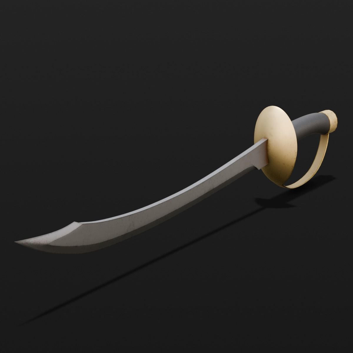 Sword 3D Model Low-poly 3D model_7