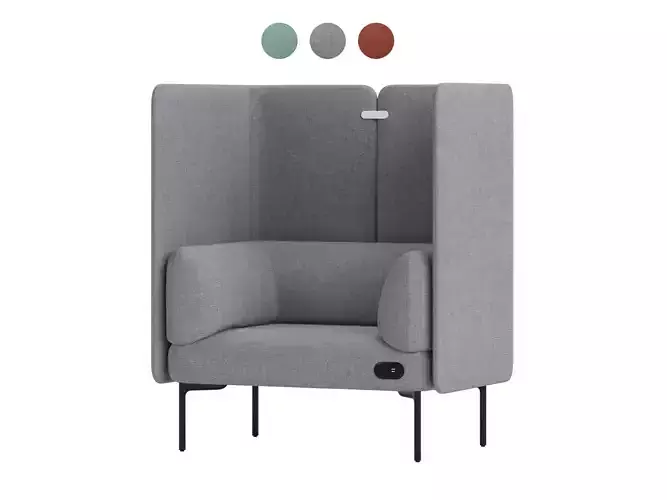 Haworth Cabana Individual Lounge S9L2-H 3D model