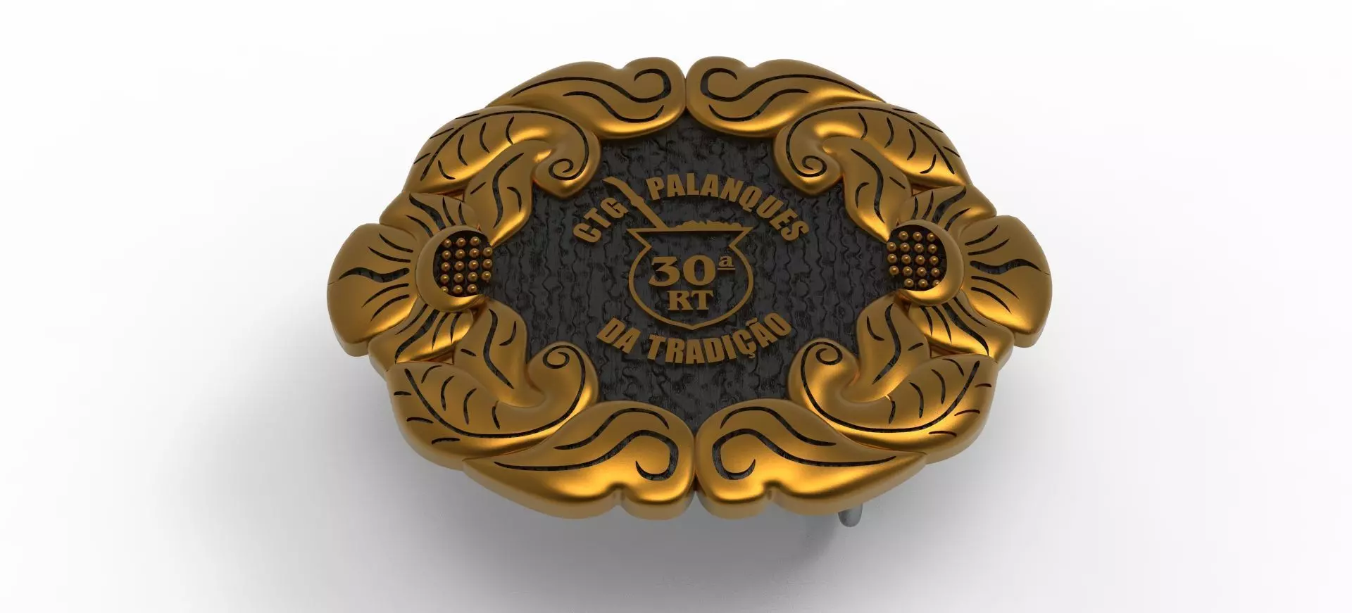 gold buckle 3D model