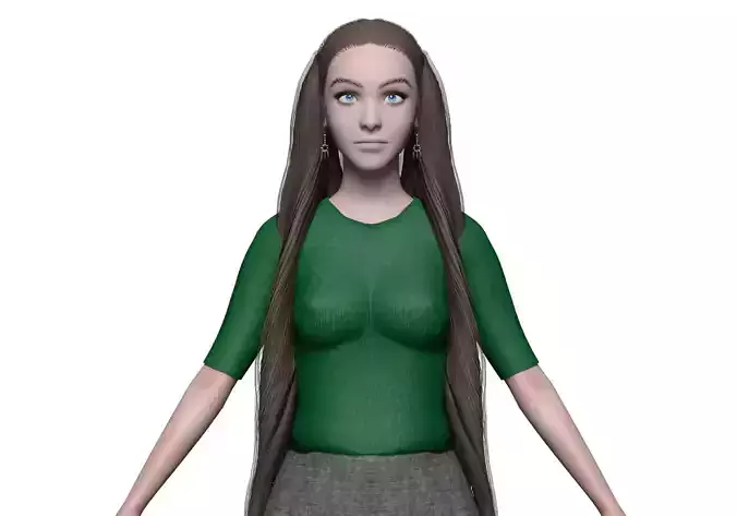 basic young woman V29890 