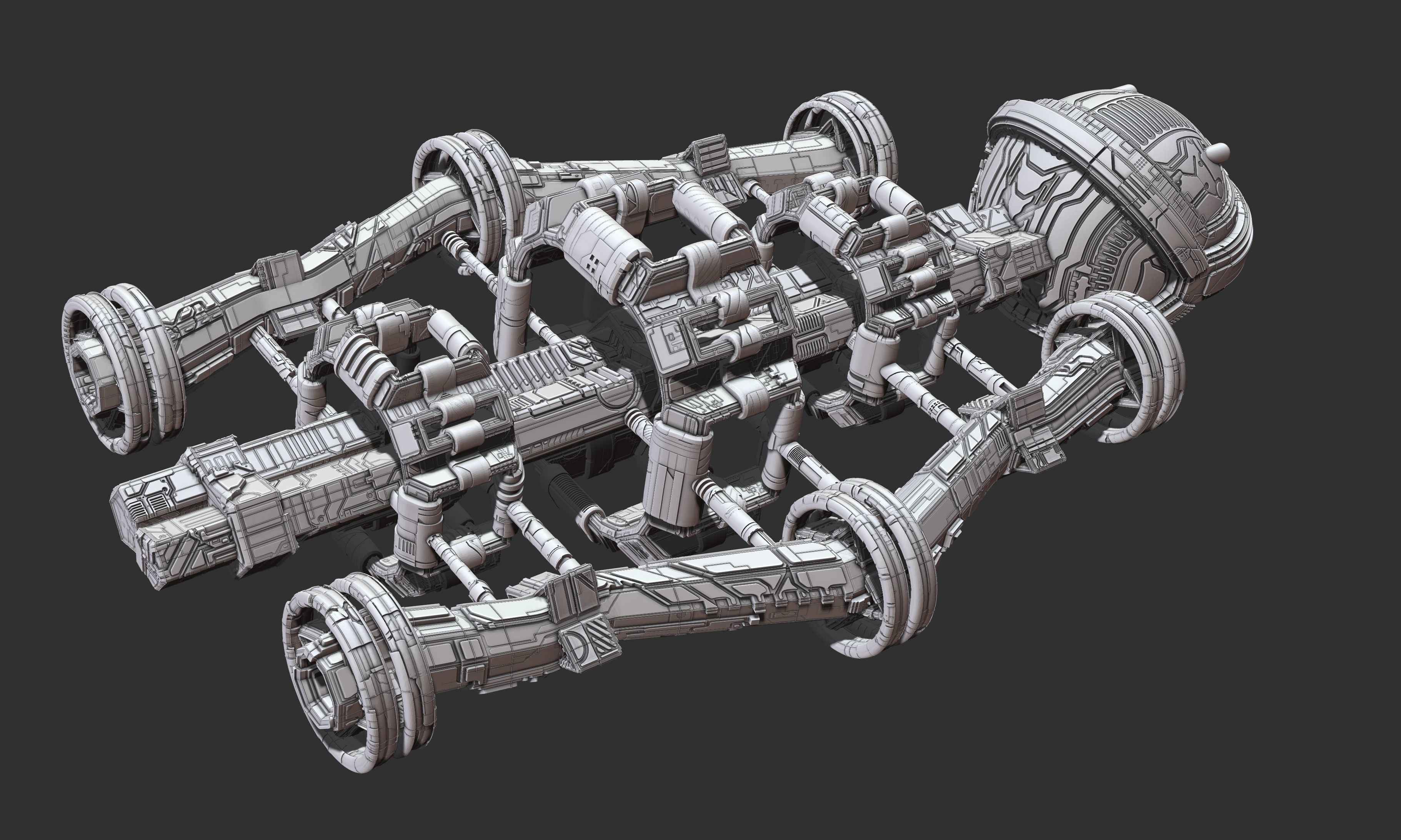 space equipment node 00232 3D model_2