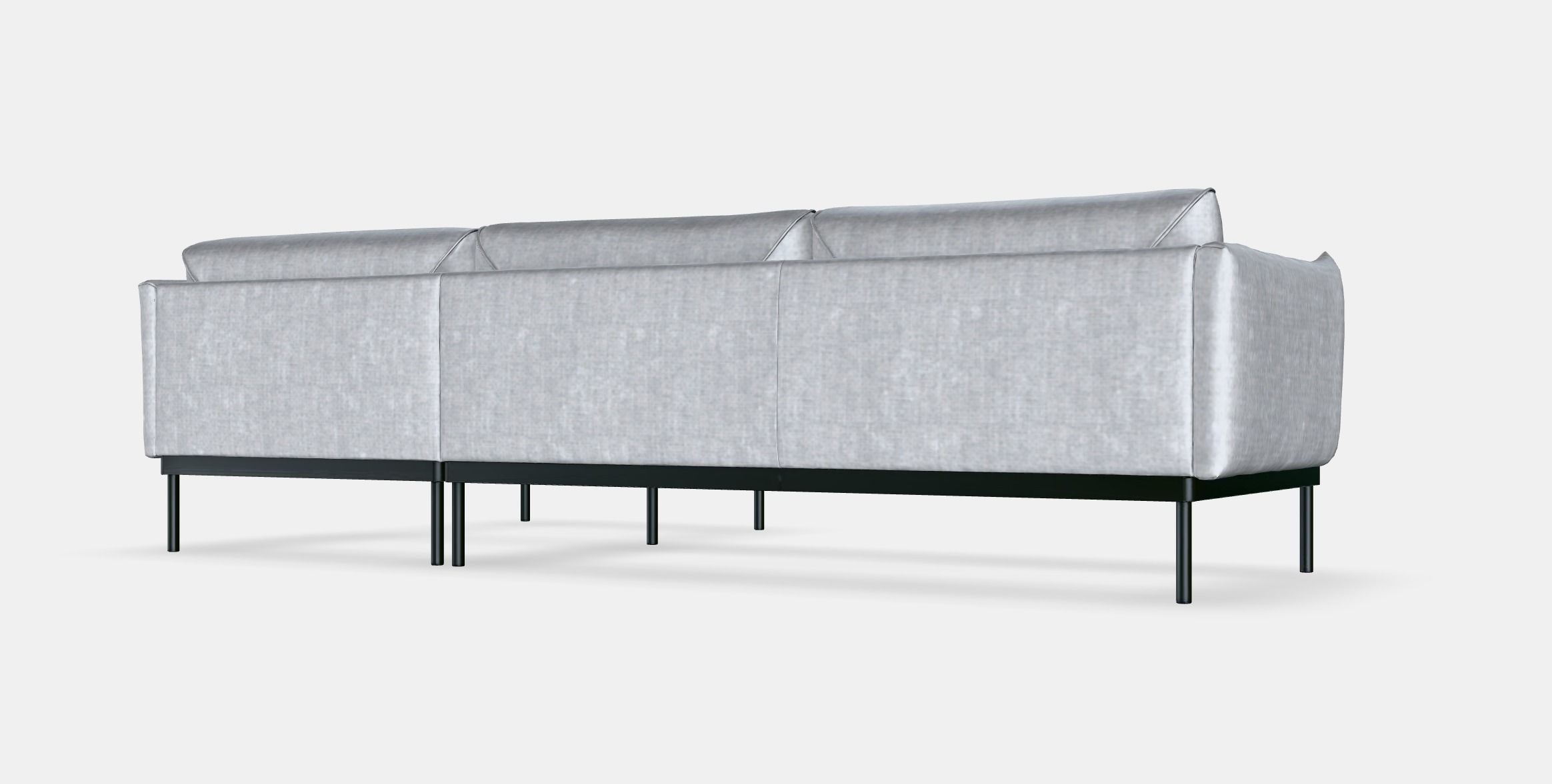 APPLARYD 3-seat sofa with chaise longue Low-poly 3D model_5
