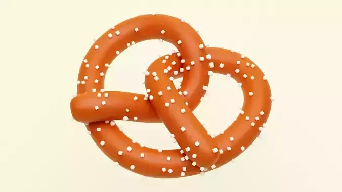 Emoji Pretzel 001 3D model