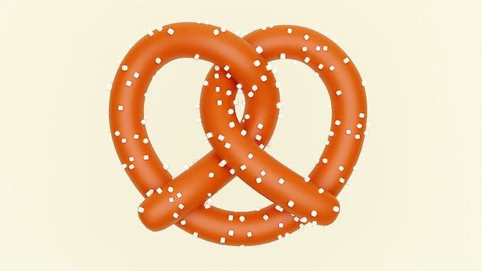 Emoji Pretzel 001 3D model 4