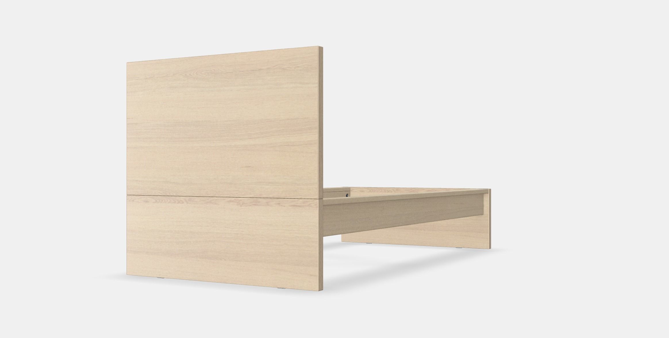 MALM Bed frame high 7 Low-poly 3D model_8