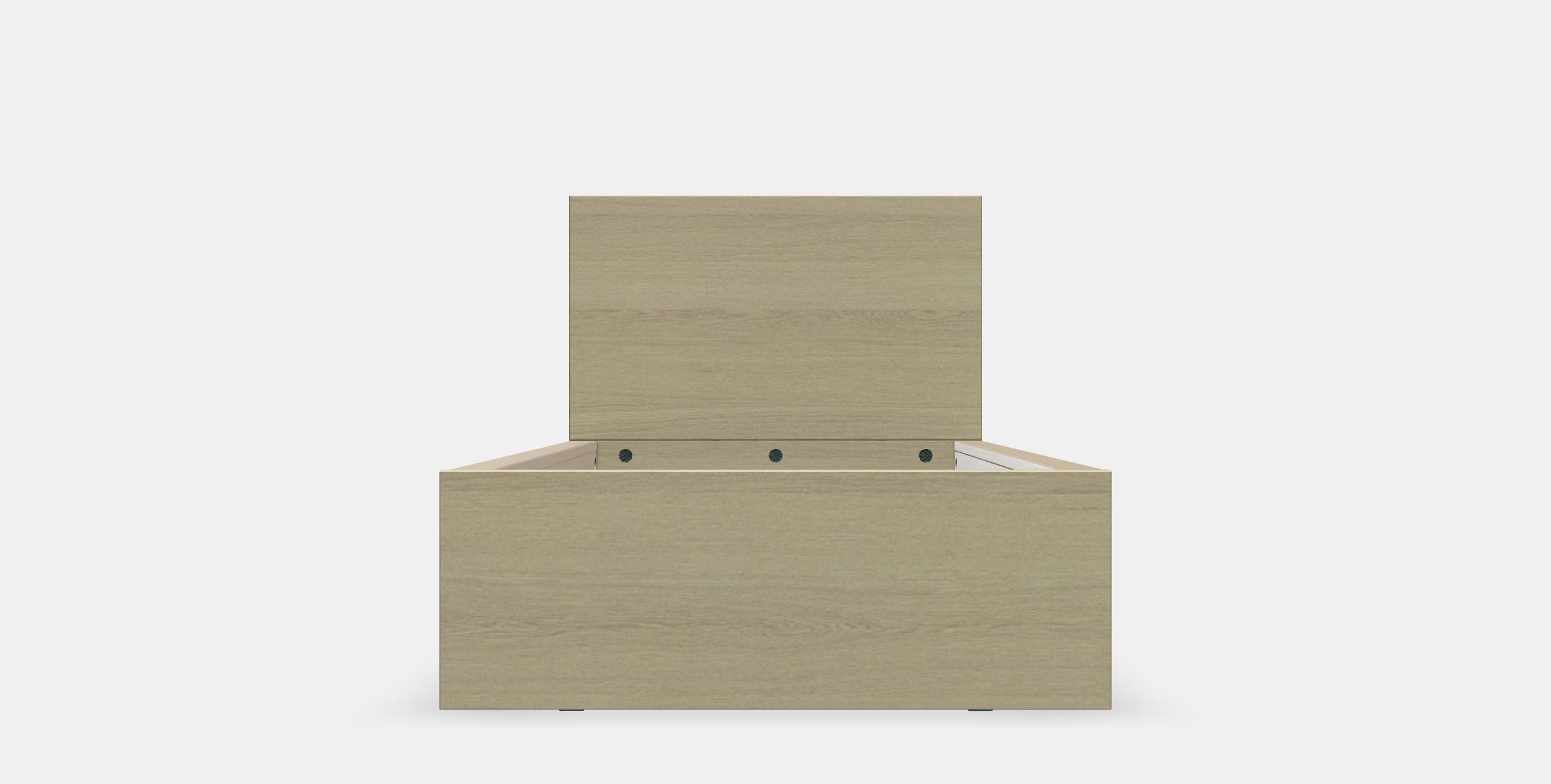 MALM Bed frame high 7 Low-poly 3D model_9