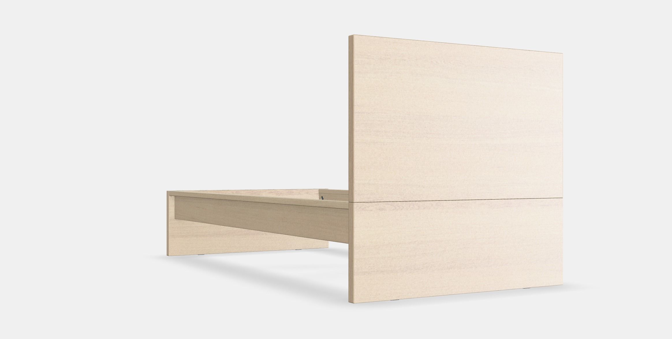 MALM Bed frame high 7 Low-poly 3D model_15