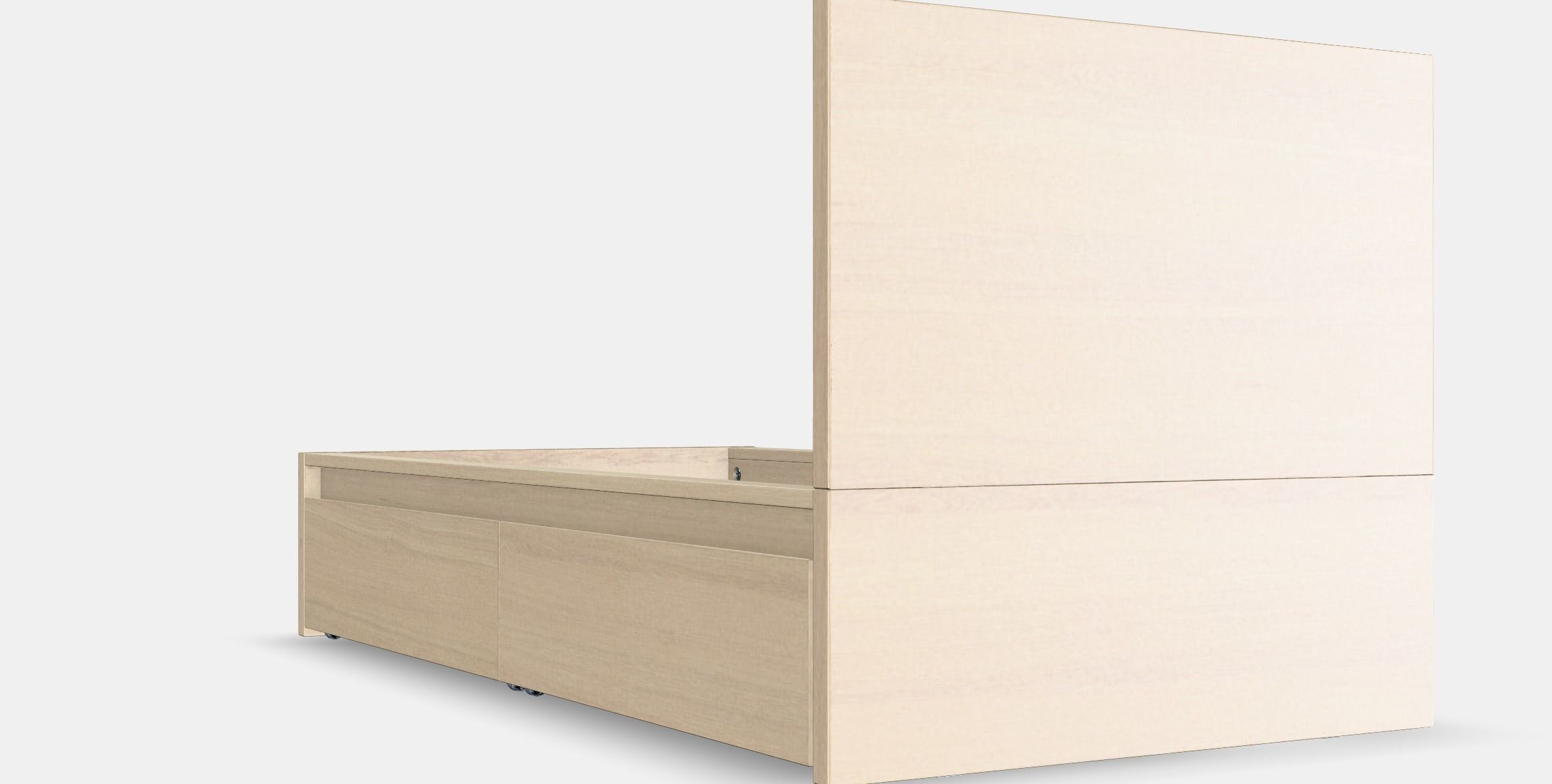 MALM Bed frame high w 2 storage boxes 3 1 Low-poly 3D model_4